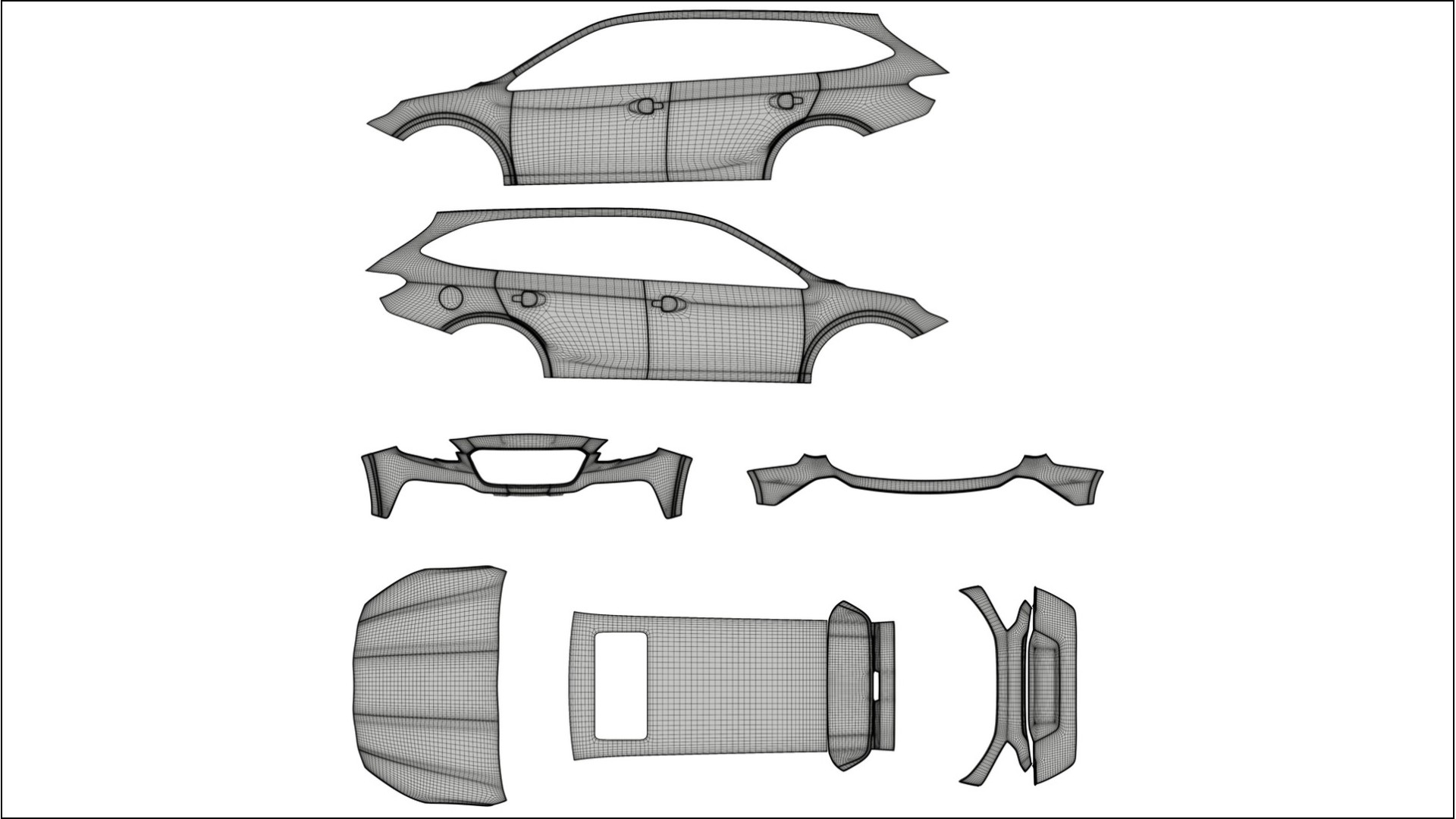 Lakbeskyttelsesfilm Subaru Outback VI BS prefacelift | CrystalGuard Gennemsigtigt TPU PPF Fuld Beskyttelsespakke 2