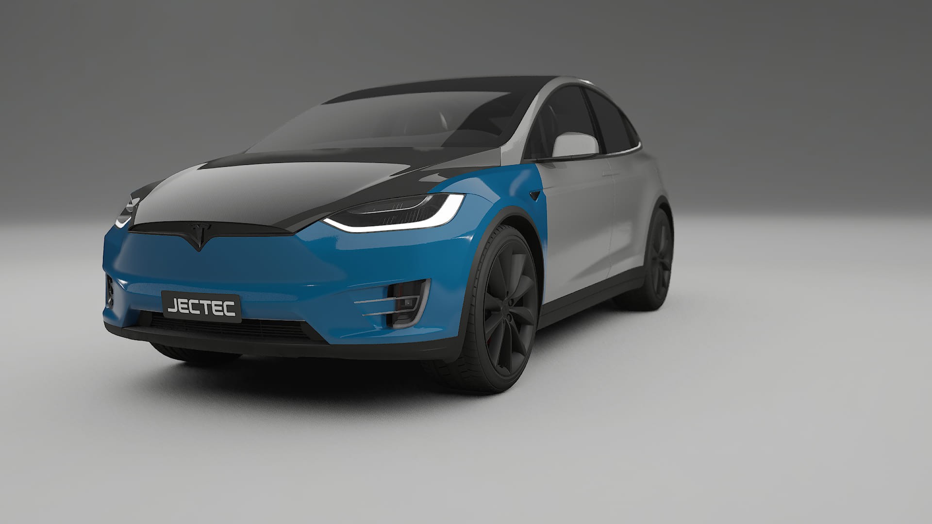 Tesla Model-X PPF | CrystalGuard Front Kit with Carbon Bonnet
