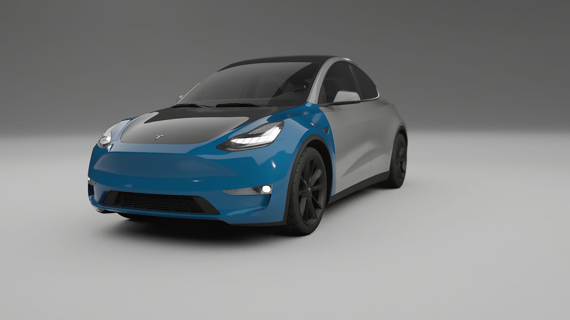 Lakbeskyttelsesfilm Tesla Model Y | CrystalGuard Frontsæt med Carbon Motorhjelm