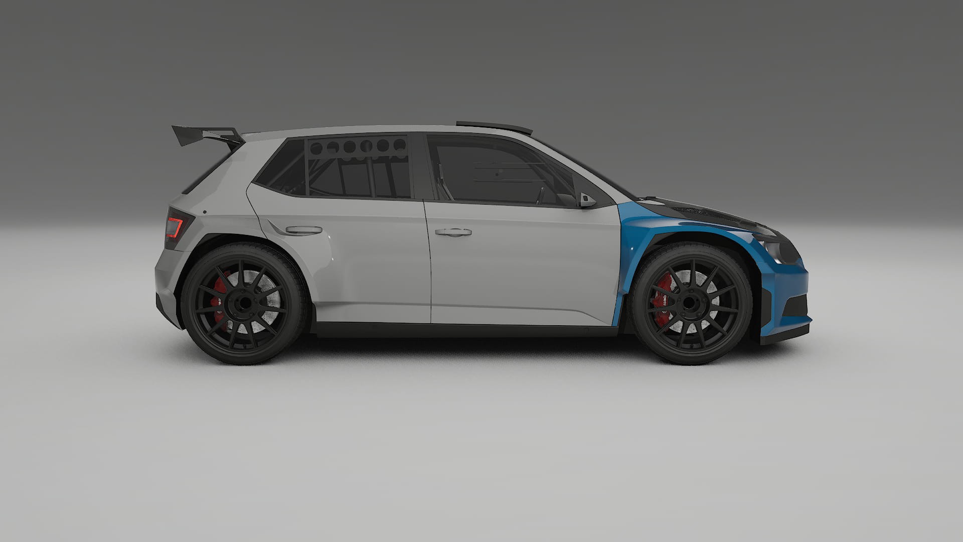 Lakbeskyttelsesfilm Škoda Fabia R5 6V | CrystalGuard Frontsæt med Carbon Motorhjelm 2