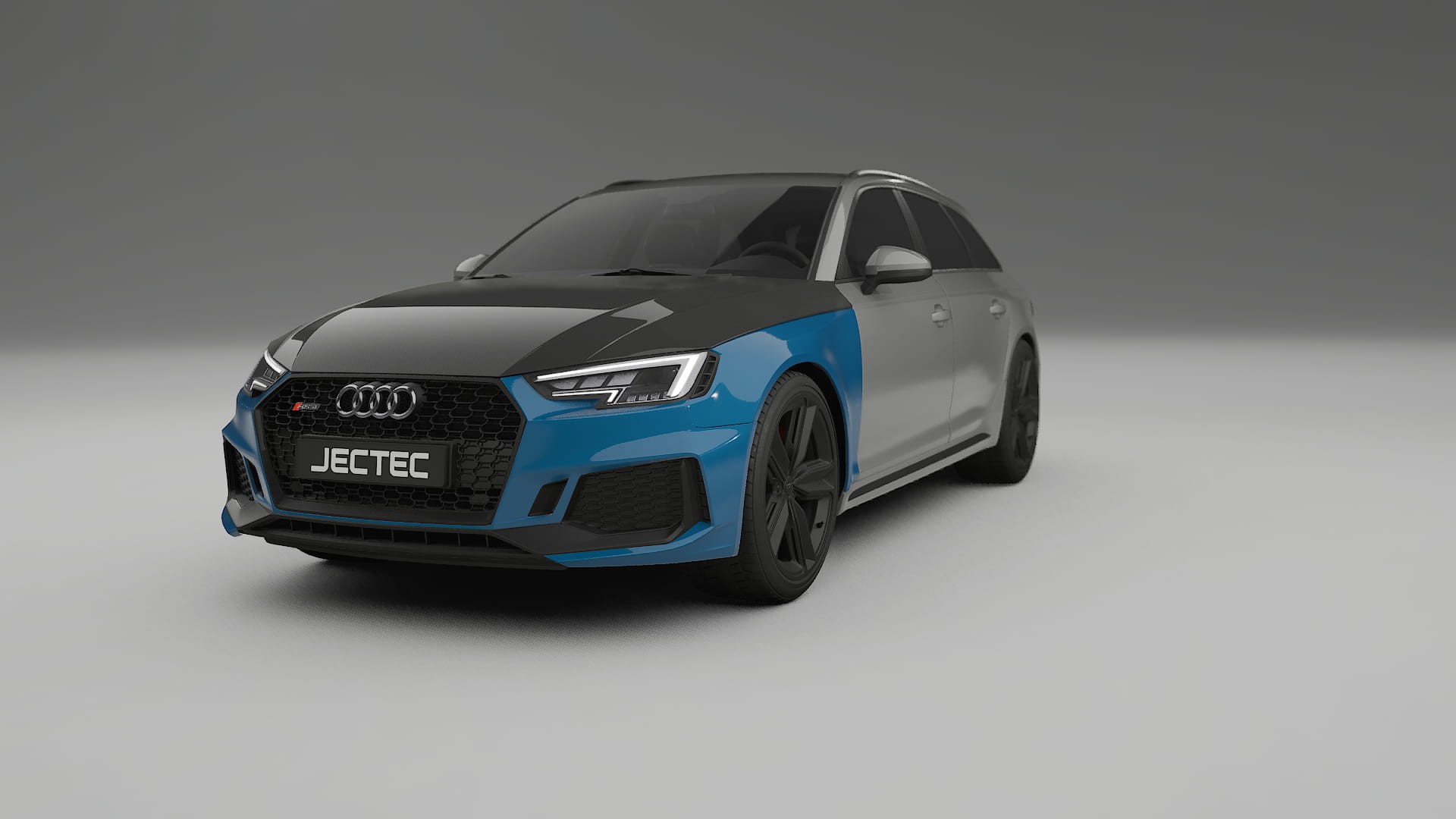 Lakbeskyttelsesfilm Audi RS4 Avant B9 prefacelift | CrystalGuard Frontsæt med Carbon Motorhjelm