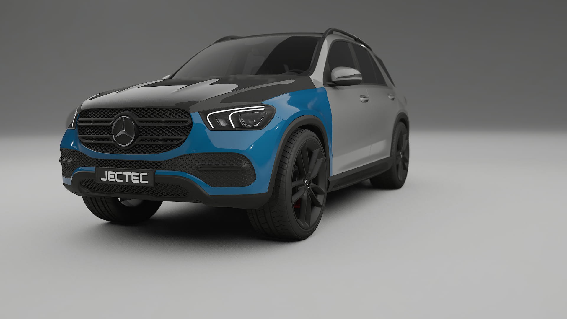 Lakbeskyttelsesfilm Mercedes GLE W167 | CrystalGuard Frontsæt med Carbon Motorhjelm