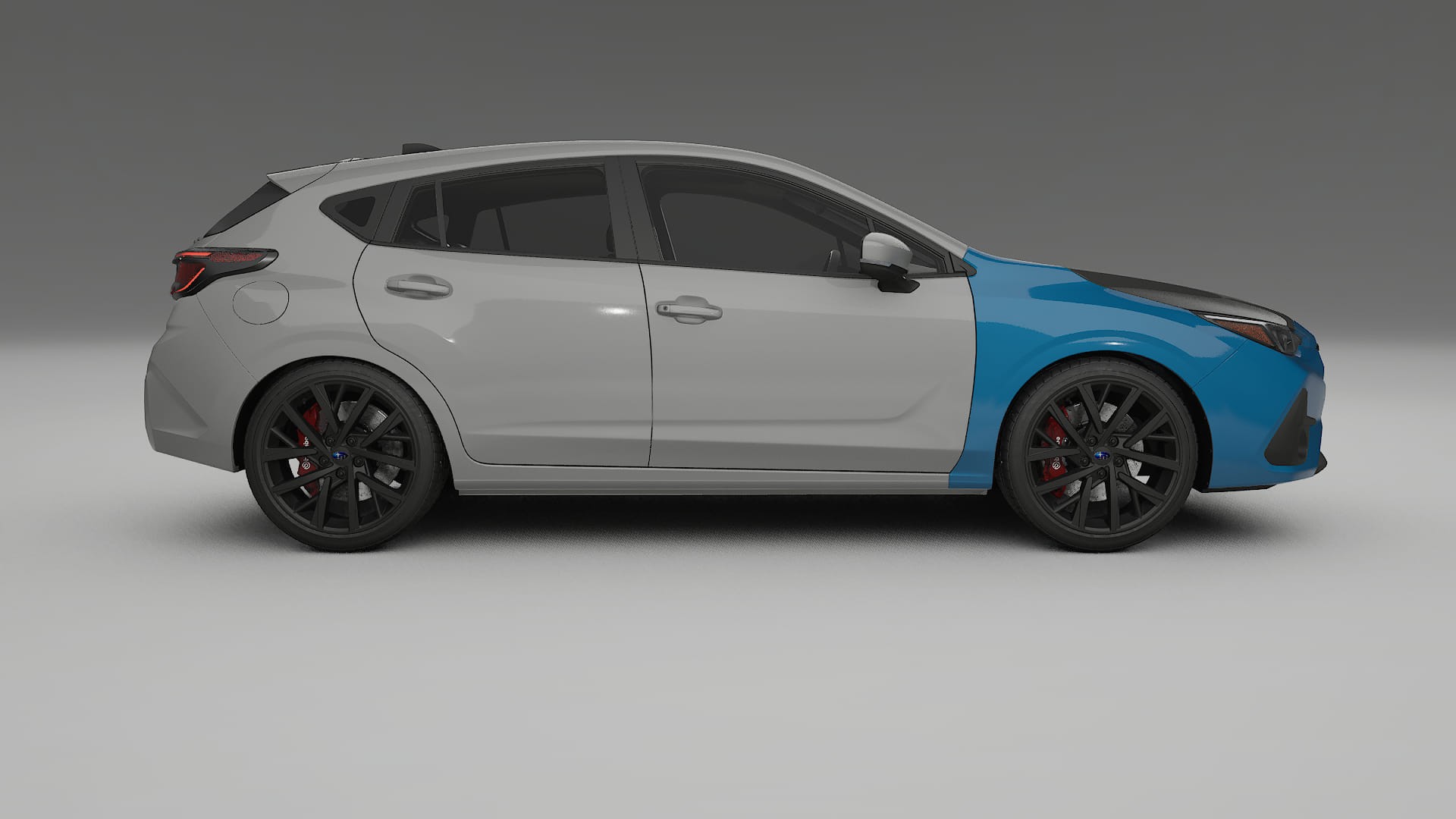 Lakbeskyttelsesfilm Subaru Impreza GU | CrystalGuard Frontsæt med Carbon Motorhjelm 2