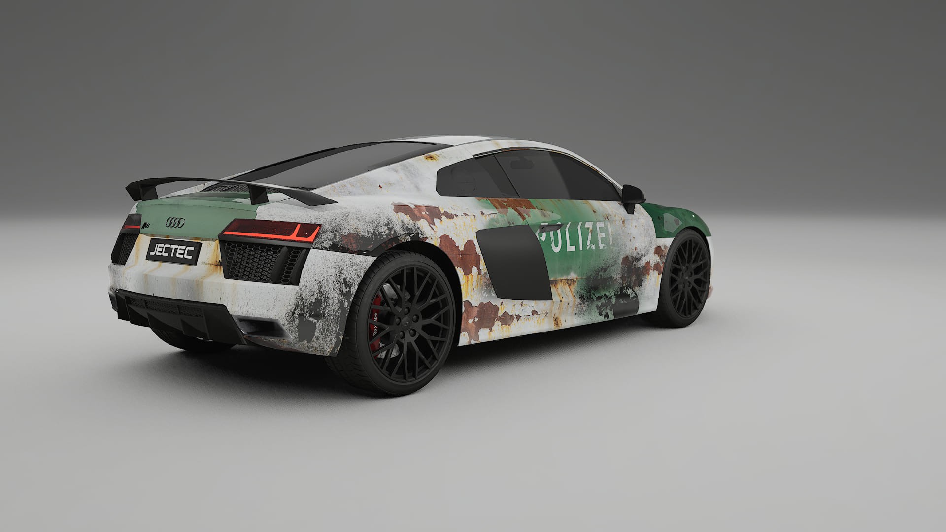Audi R8 typ-4S prefacelift pre-LCI COBRA 11 – Designet Wrap PPF-sæt i printbart polyurethanfilm