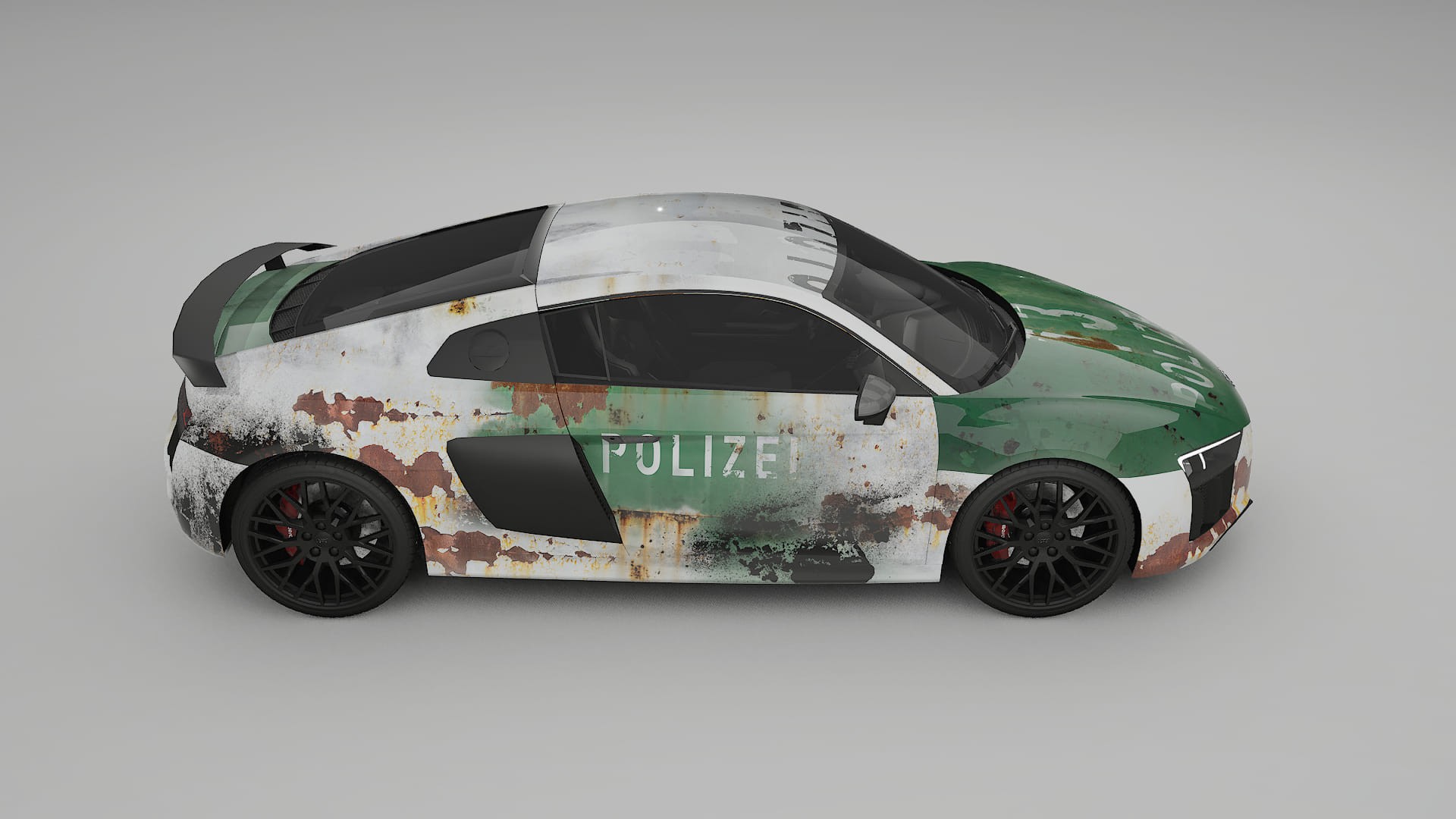 Audi R8 typ-4S prefacelift pre-LCI COBRA 11 – Designet Wrap PPF-sæt i printbart polyurethanfilm