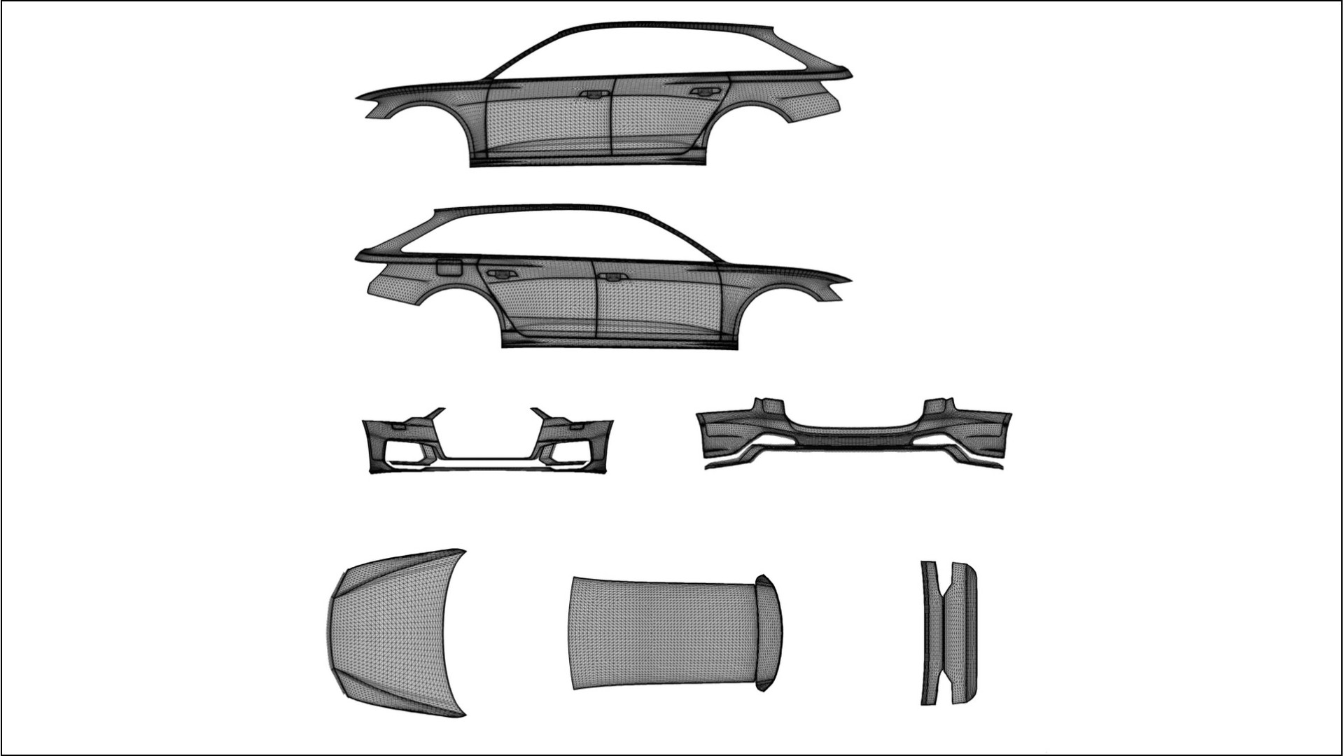Audi S6 Avant prefacelift pre-LCI C8 COBRA 11 – Designet Wrap PPF-sæt i printbart polyurethanfilm 2