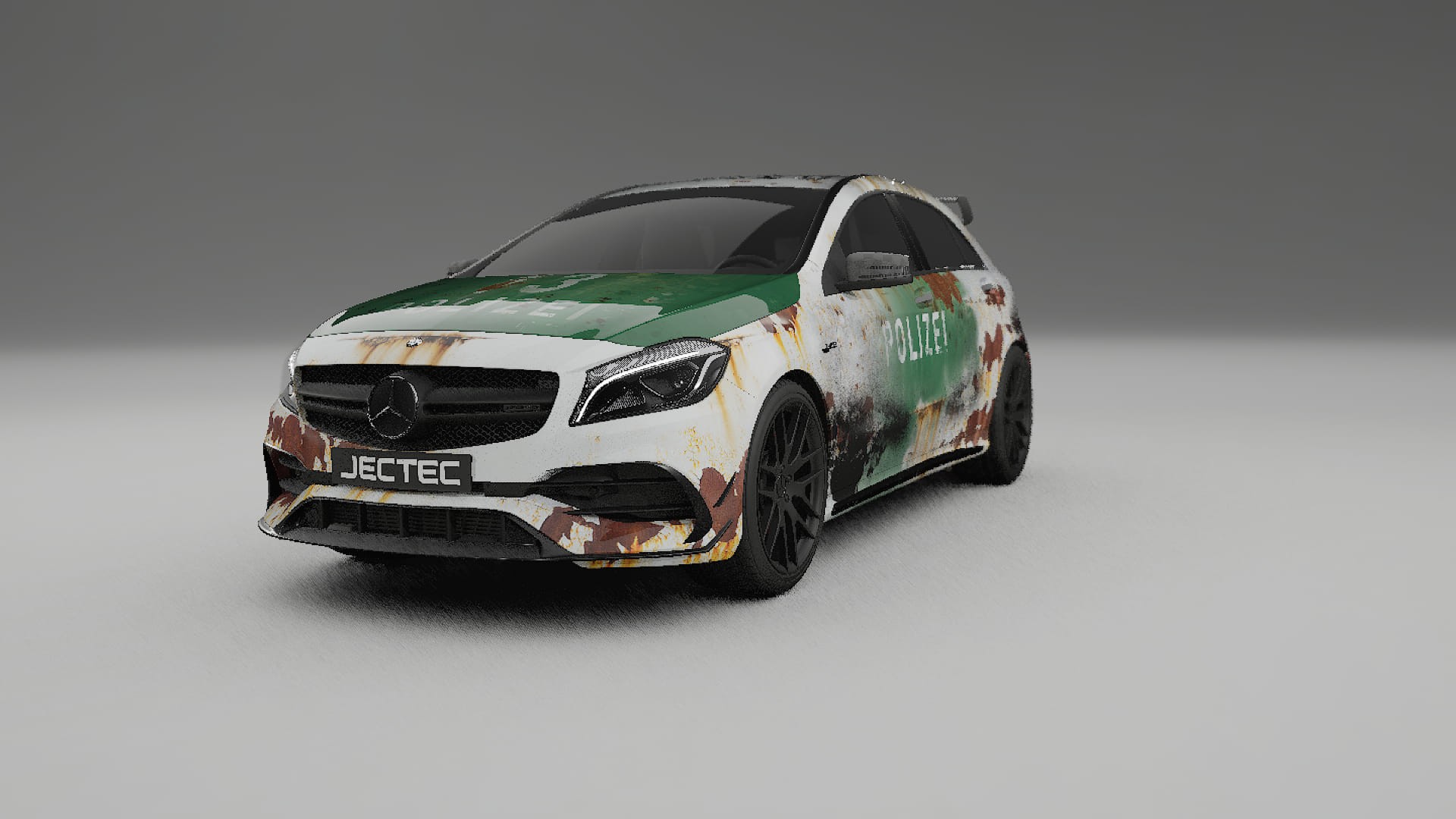 Mercedes A45 AMG W176 COBRA 11 – Designet Wrap PPF-sæt i printbart polyurethanfilm