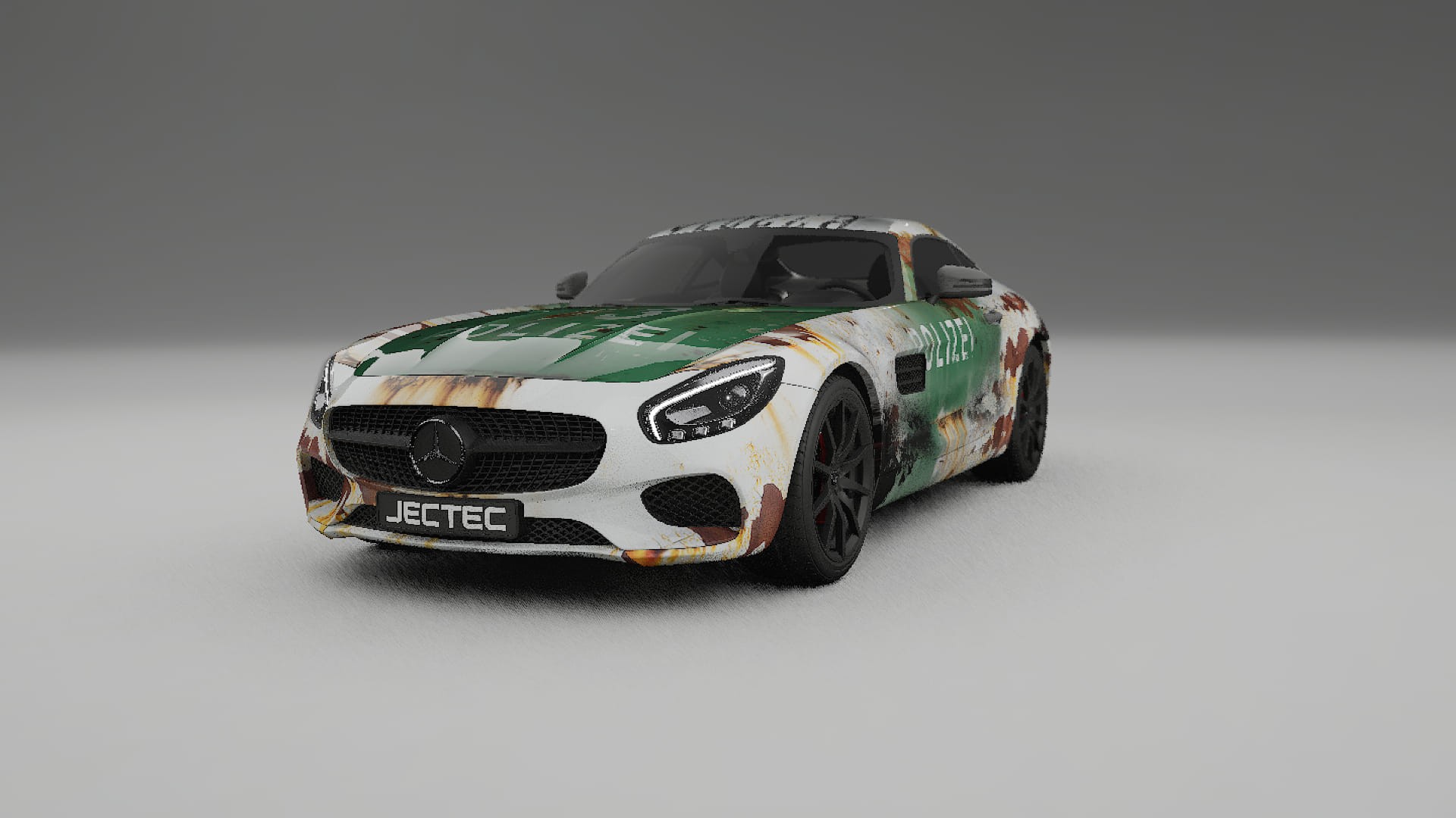 Mercedes AMG GT C190 Coupe COBRA 11 – Designet Wrap PPF-sæt i printbart polyurethanfilm
