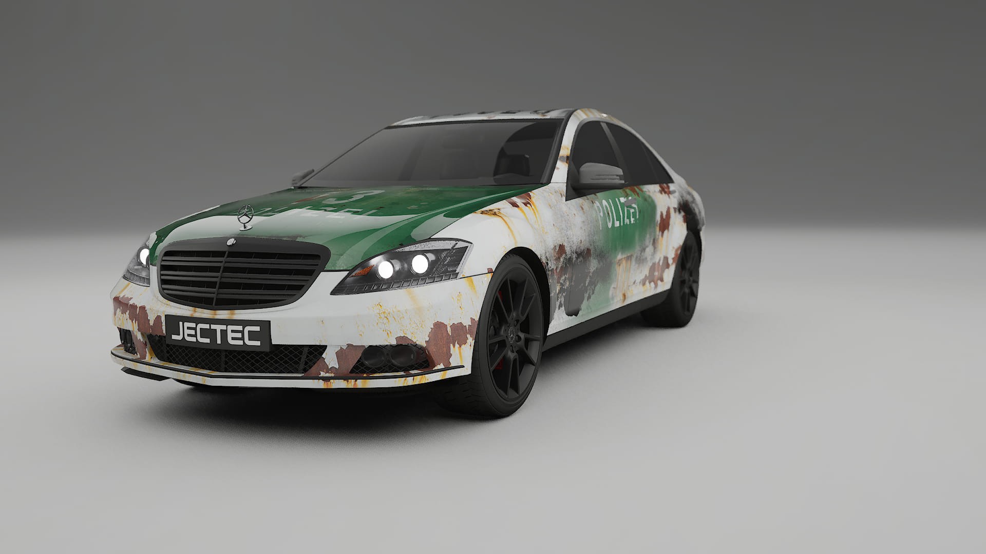 Mercedes S-class W221 facelift LCI COBRA 11 – Designet Wrap PPF-sæt i printbart polyurethanfilm