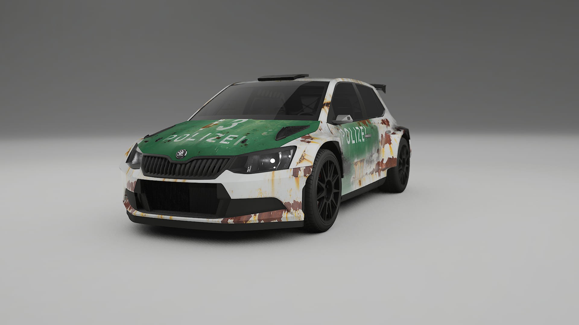 Škoda Fabia R5 6V COBRA 11 – Designet Wrap PPF-sæt i printbart polyurethanfilm