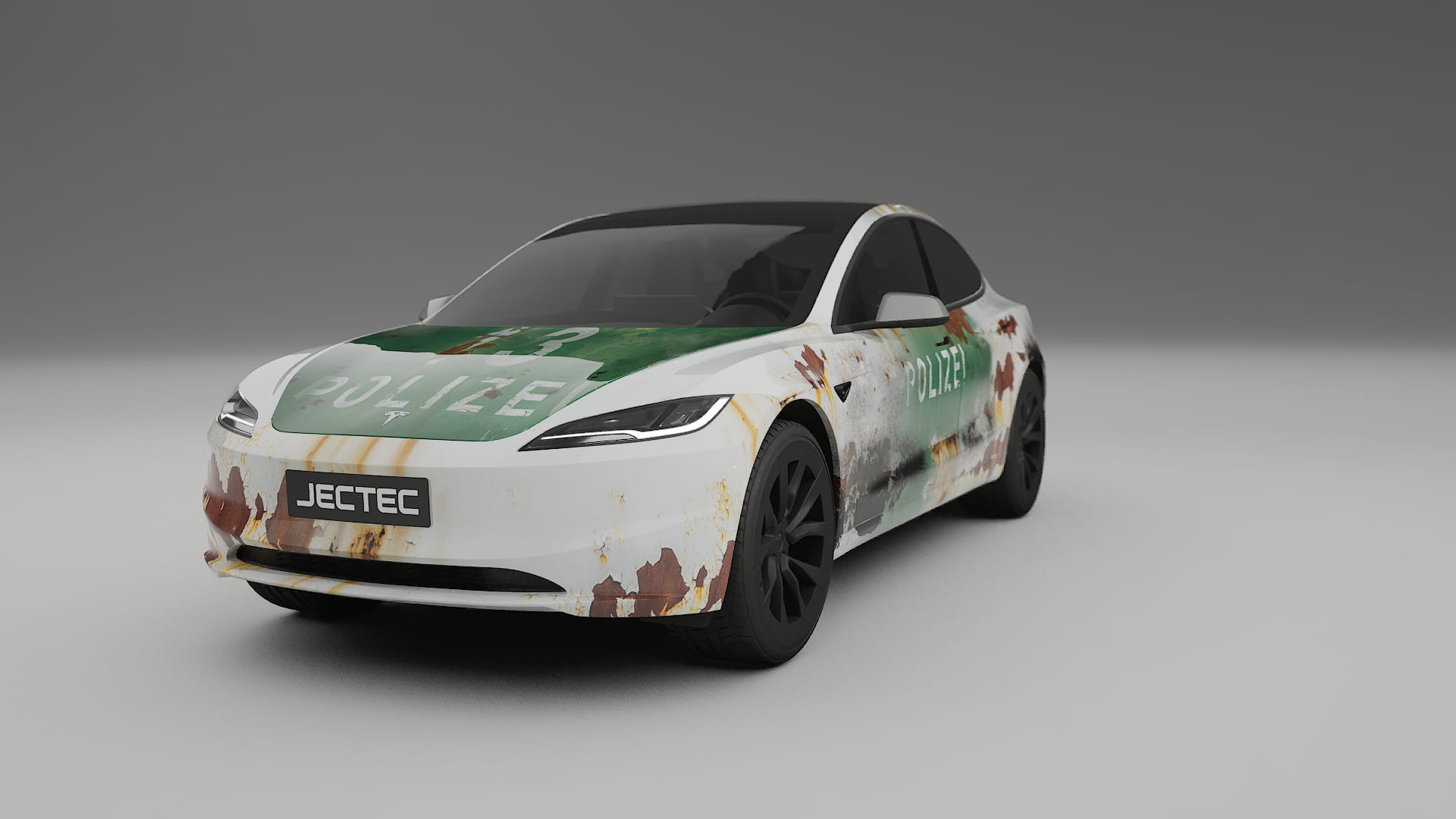 Tesla Model 3 Highland COBRA 11 – Designet Wrap PPF-sæt i printbart polyurethanfilm