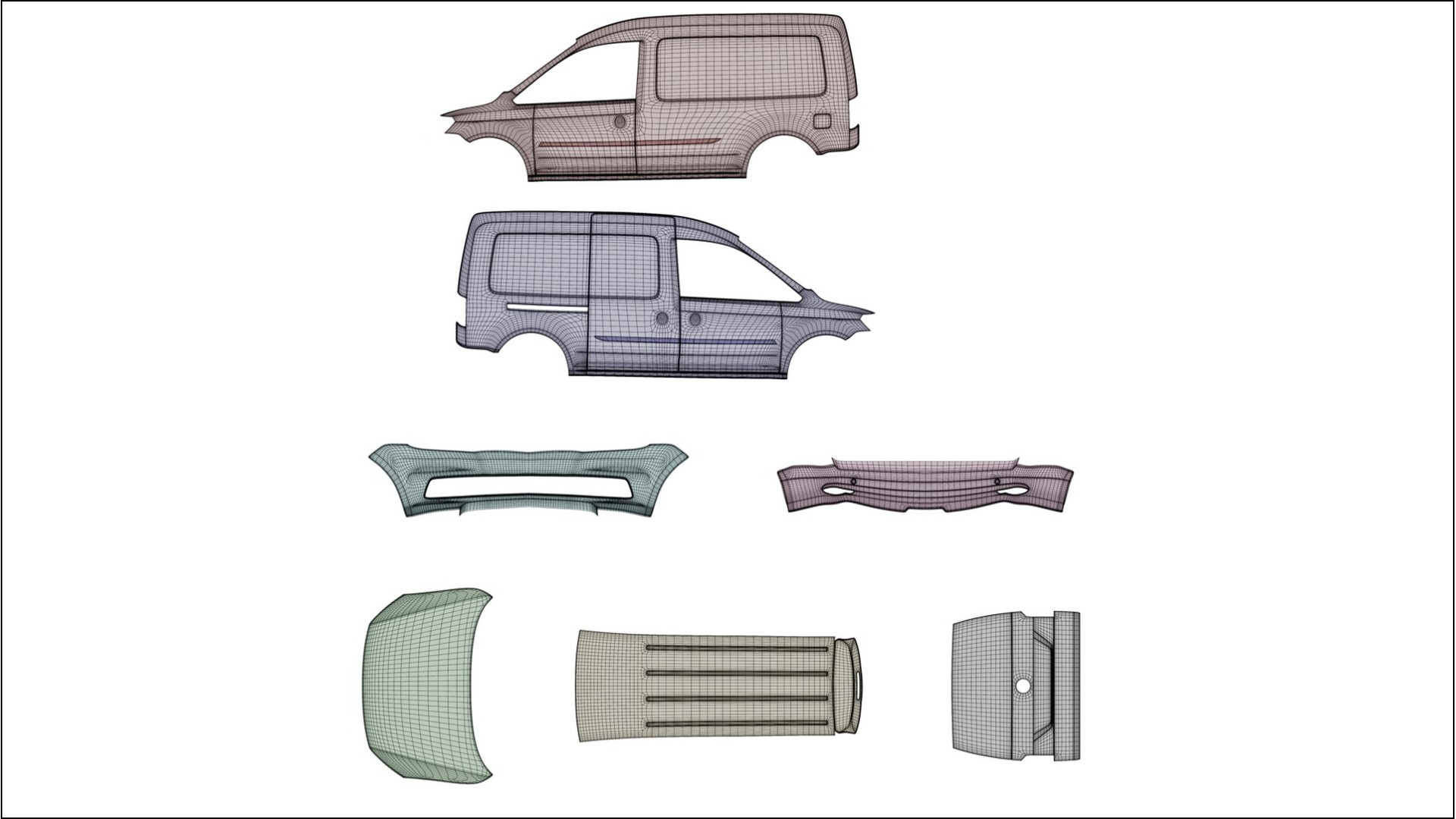 VW Caddy Maxi SB COBRA 11 Designed Wrap PPF Kit – Printable Polyurethane Film 2