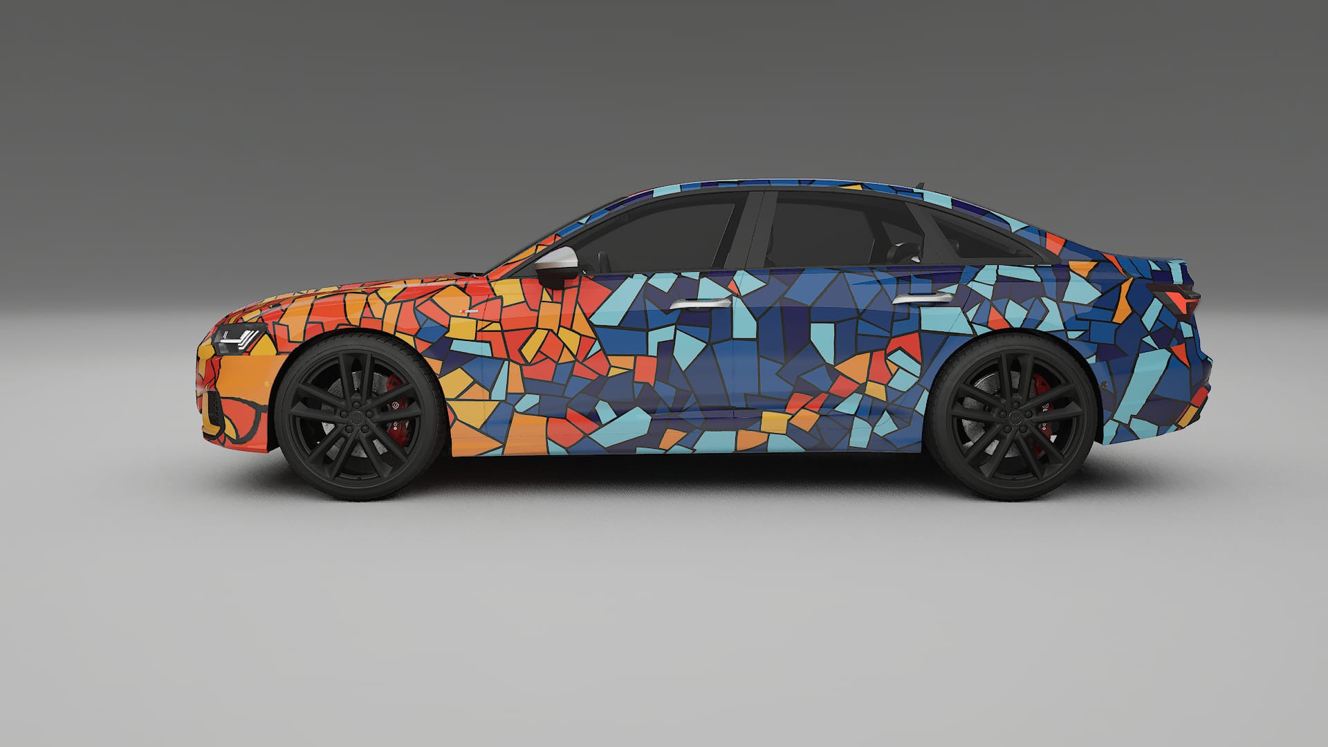 Audi A6 S-Line C8 BARCELONA – Designet Wrap PPF-sæt i printbart polyurethanfilm