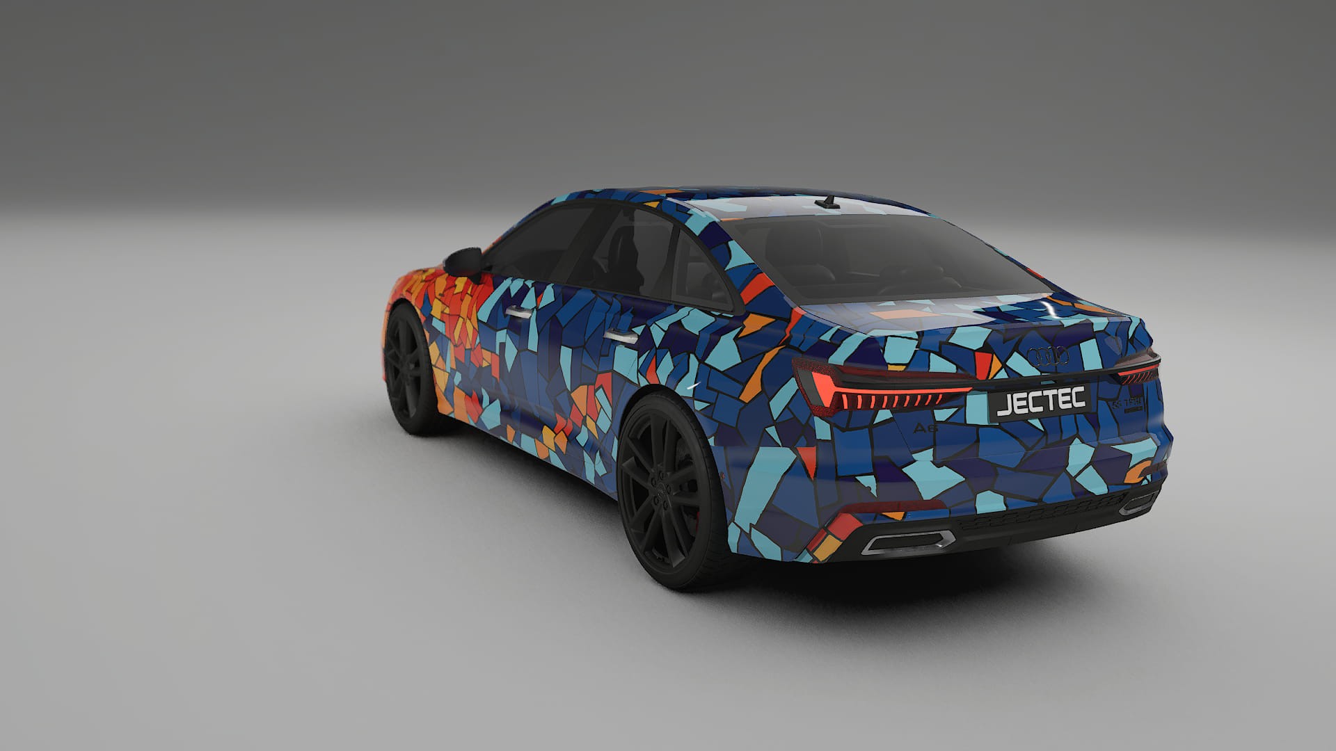 Audi A6 S-Line C8 BARCELONA – Designet Wrap PPF-sæt i printbart polyurethanfilm