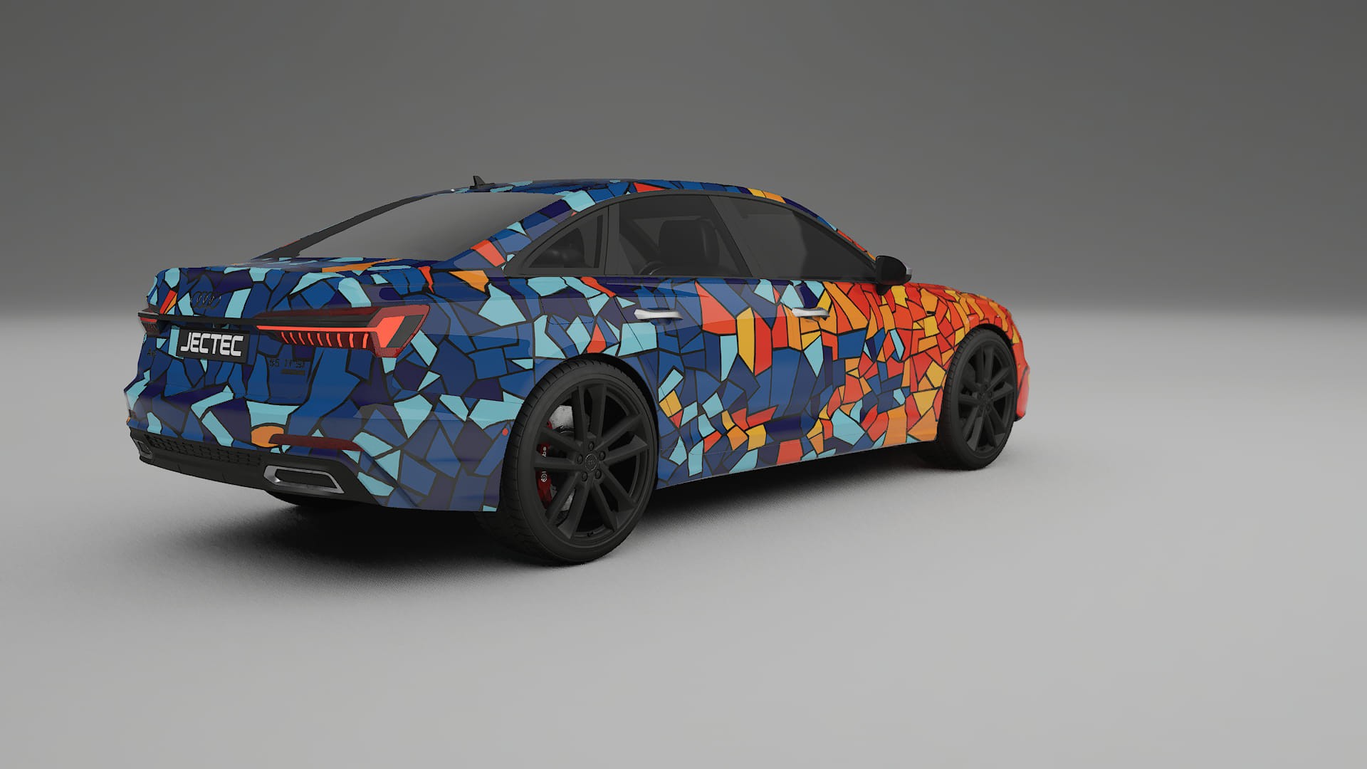 Audi A6 S-Line C8 BARCELONA – Designet Wrap PPF-sæt i printbart polyurethanfilm