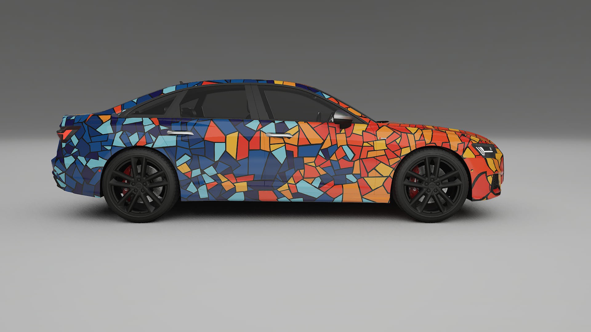 Audi A6 S-Line C8 BARCELONA – Designet Wrap PPF-sæt i printbart polyurethanfilm