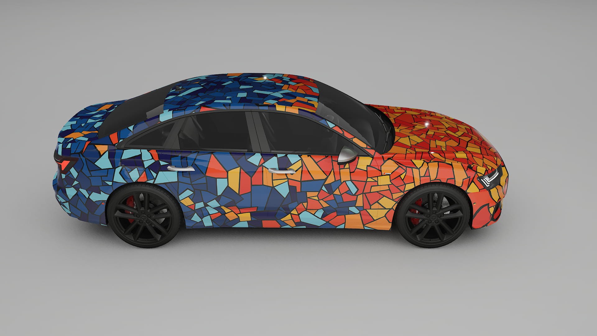 Audi A6 S-Line C8 BARCELONA – Designet Wrap PPF-sæt i printbart polyurethanfilm