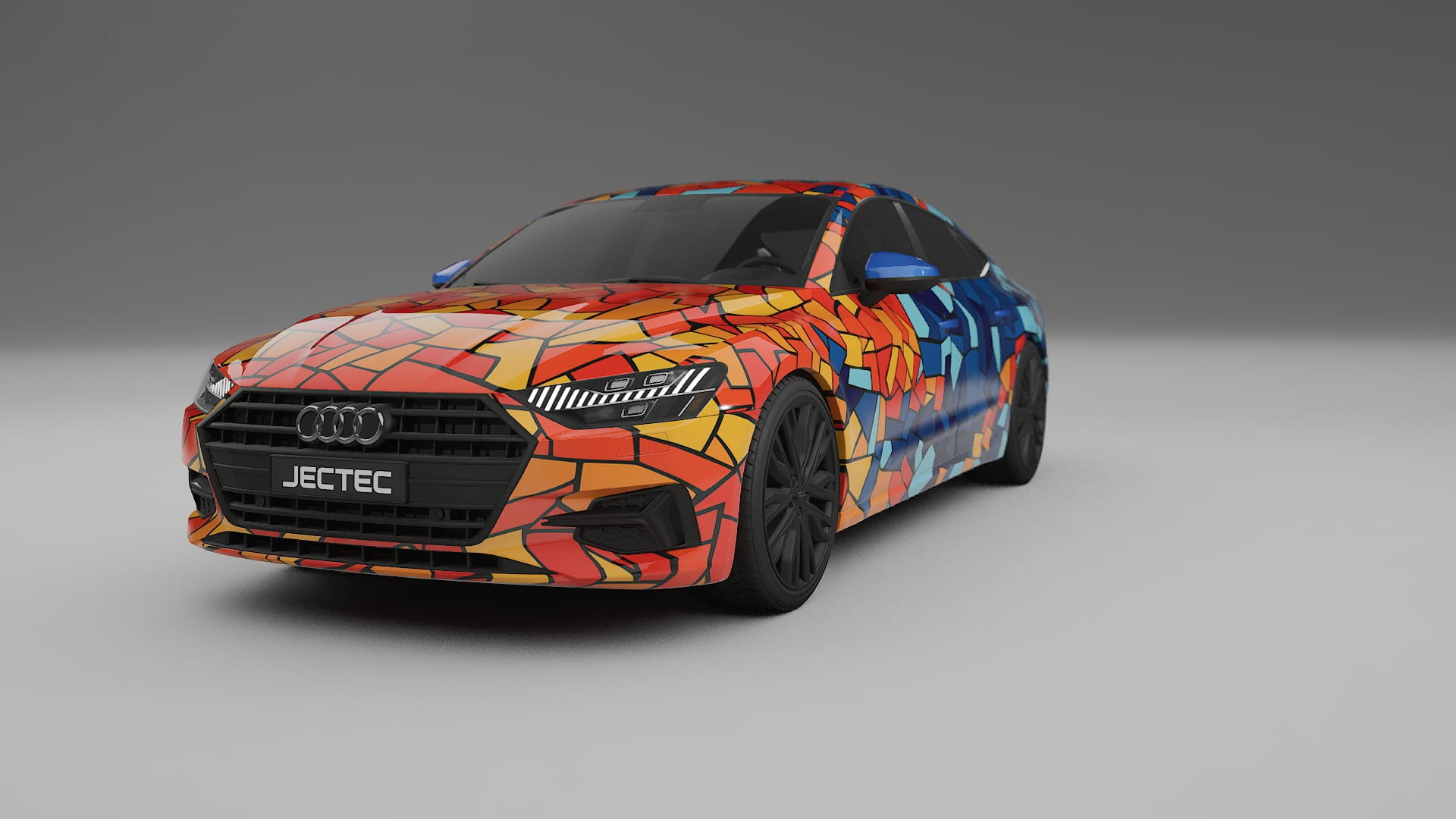 Audi A7 C8 Sportback prefacelift pre-LCI BARCELONA – Designet Wrap PPF-sæt i printbart polyurethanfilm