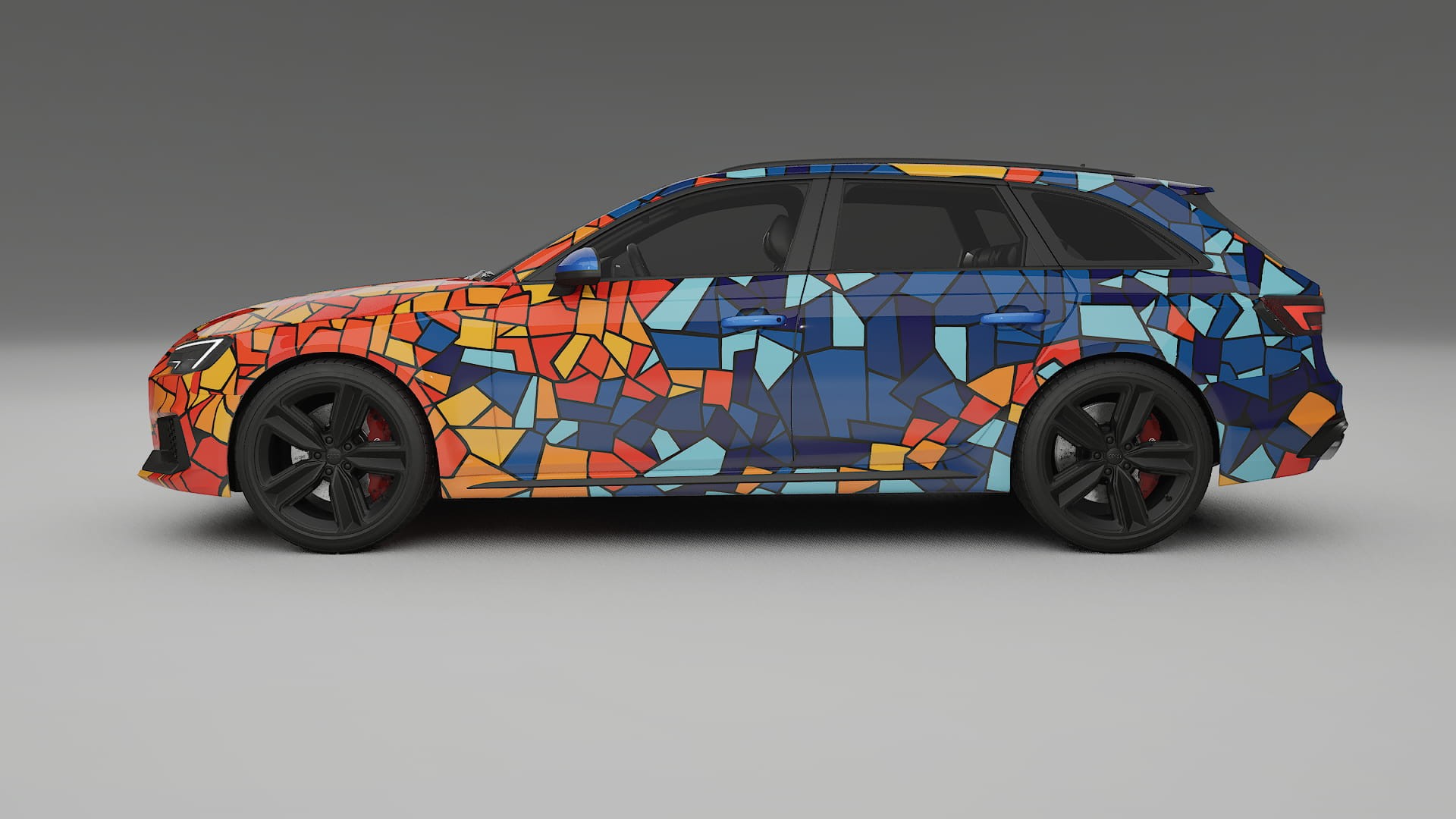 Audi RS4 Avant B9 prefacelift pre-LCI BARCELONA – Designet Wrap PPF-sæt i printbart polyurethanfilm