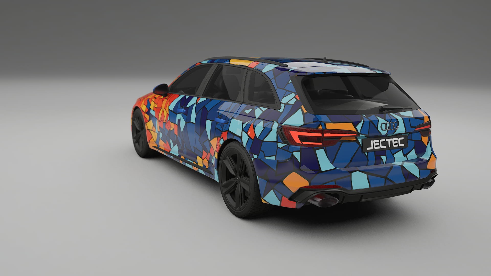 Audi RS4 Avant B9 prefacelift pre-LCI BARCELONA – Designet Wrap PPF-sæt i printbart polyurethanfilm