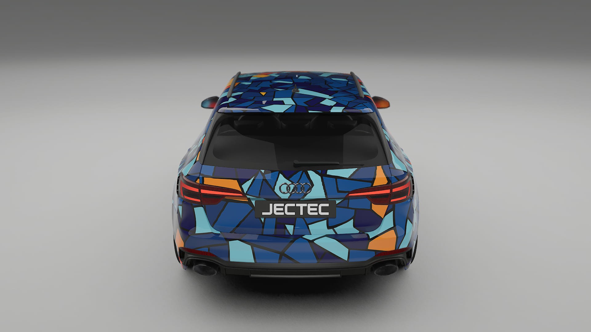 Audi RS4 Avant B9 prefacelift pre-LCI BARCELONA – Designet Wrap PPF-sæt i printbart polyurethanfilm