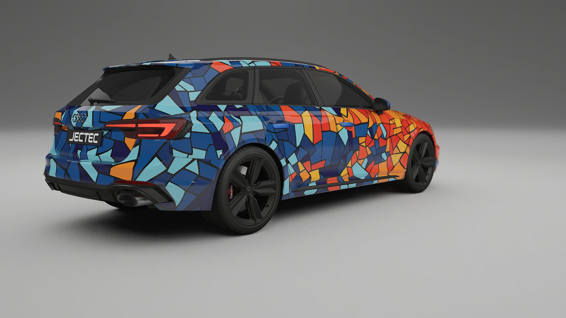 Audi RS4 Avant B9 prefacelift pre-LCI BARCELONA – Designet Wrap PPF-sæt i printbart polyurethanfilm