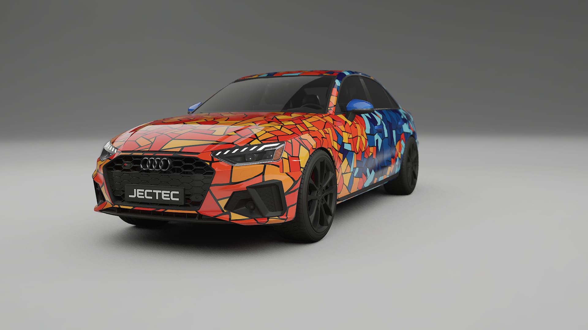Audi S4 Sedan B9 facelift LCI BARCELONA – Designet Wrap PPF-sæt i printbart polyurethanfilm