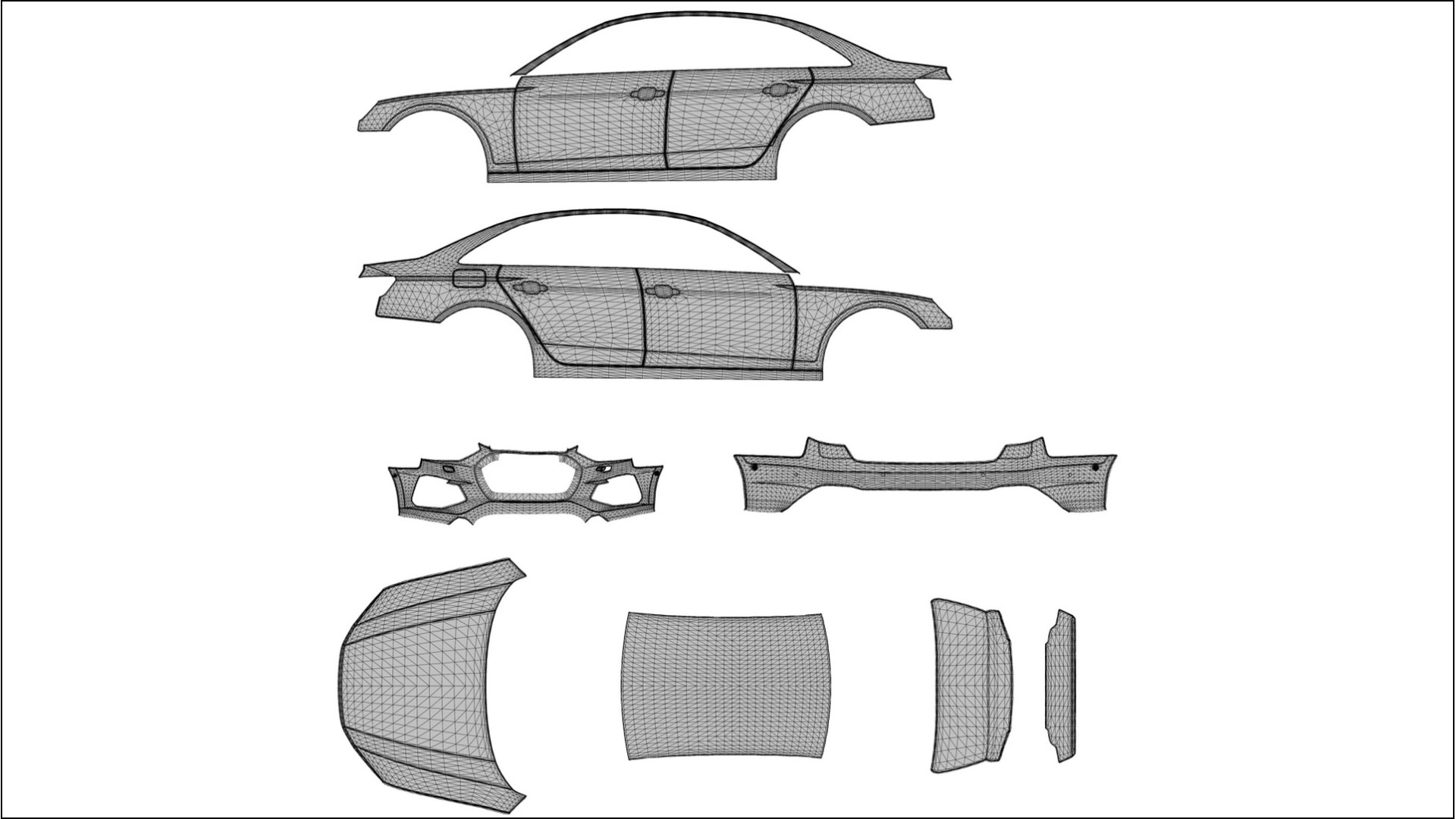 Audi S4 Sedan B9 facelift LCI BARCELONA – Designet Wrap PPF-sæt i printbart polyurethanfilm 2