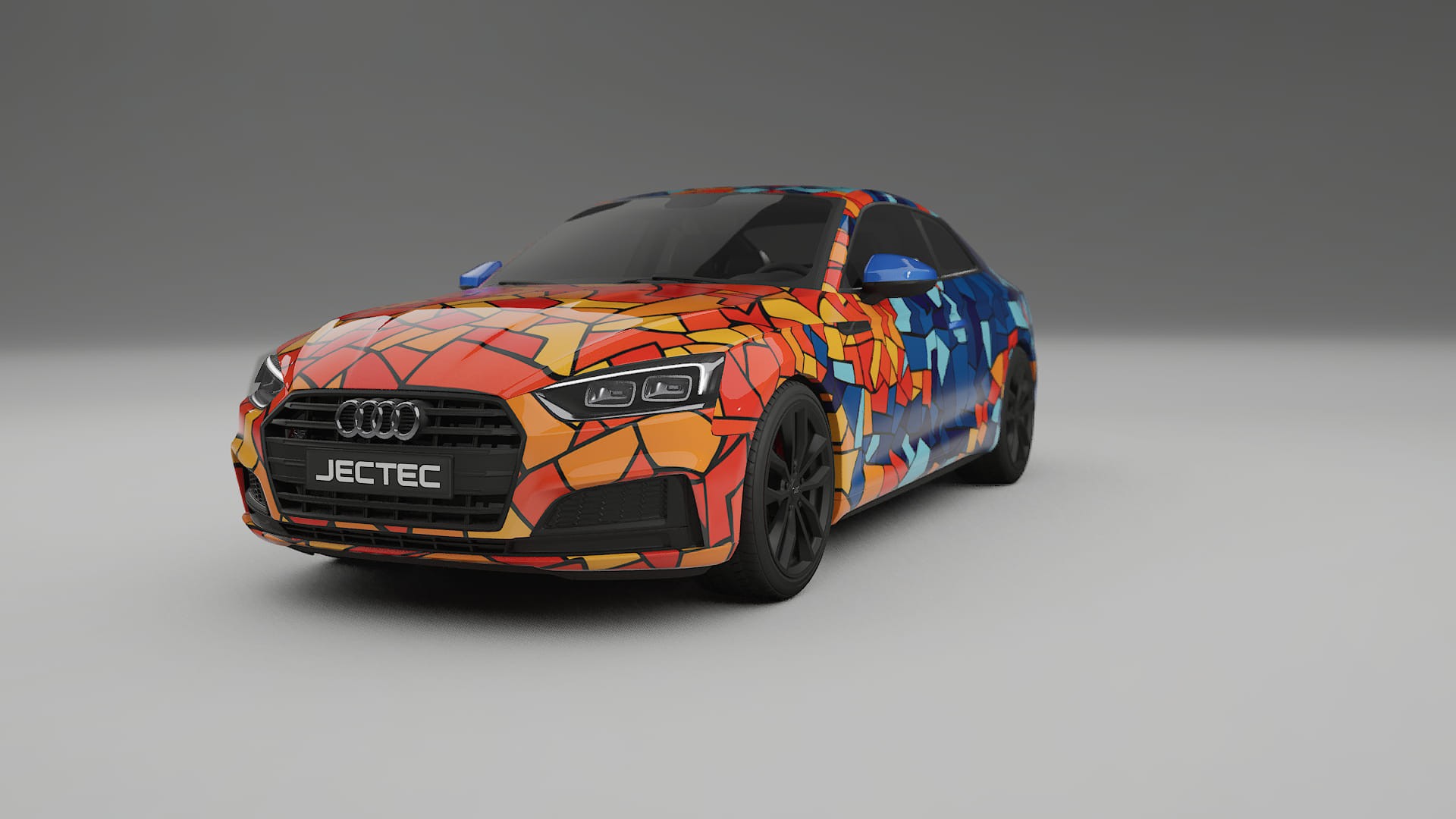 Audi S5 B9 prefacelift pre-LCI BARCELONA – Designet Wrap PPF-sæt i printbart polyurethanfilm