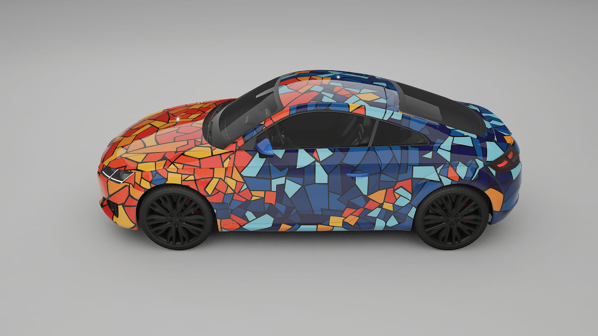 Audi TT Coupe 8S prefacelift pre-LCI BARCELONA – Designet Wrap PPF-sæt i printbart polyurethanfilm