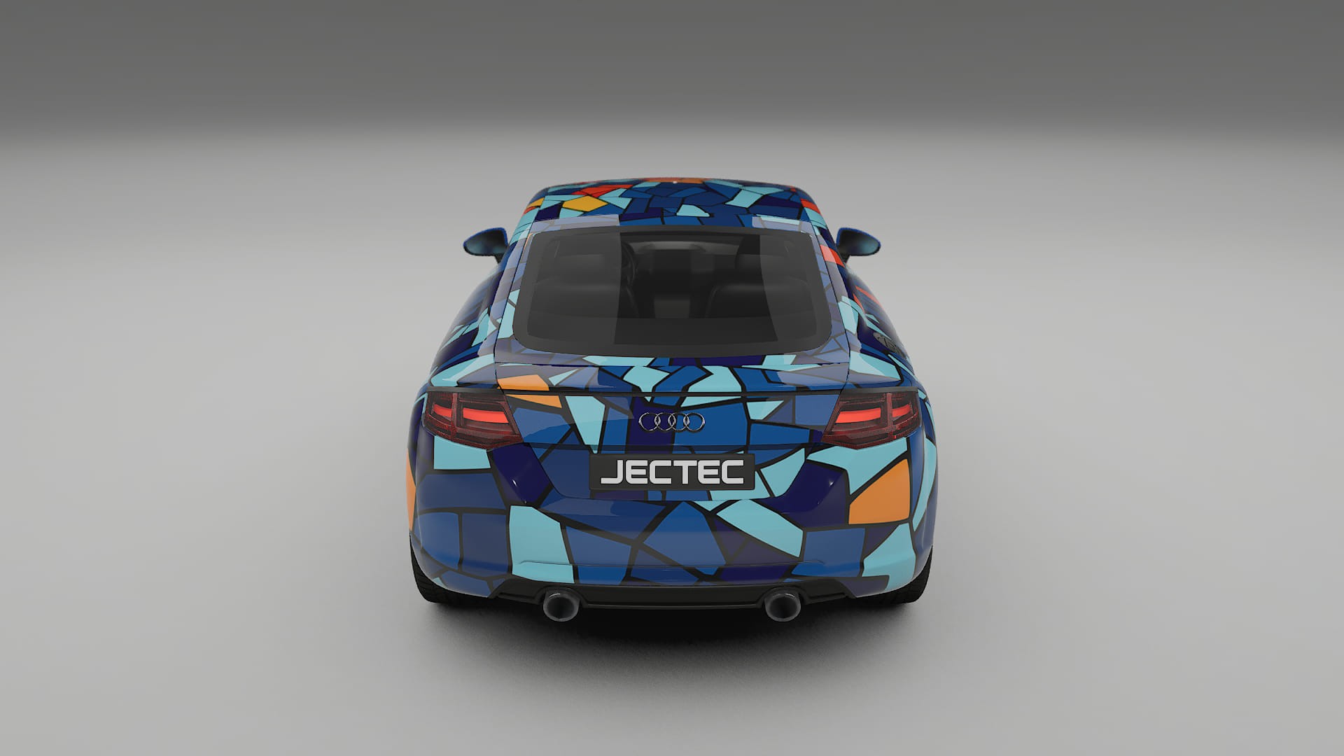 Audi TT Coupe 8S prefacelift pre-LCI BARCELONA – Designet Wrap PPF-sæt i printbart polyurethanfilm