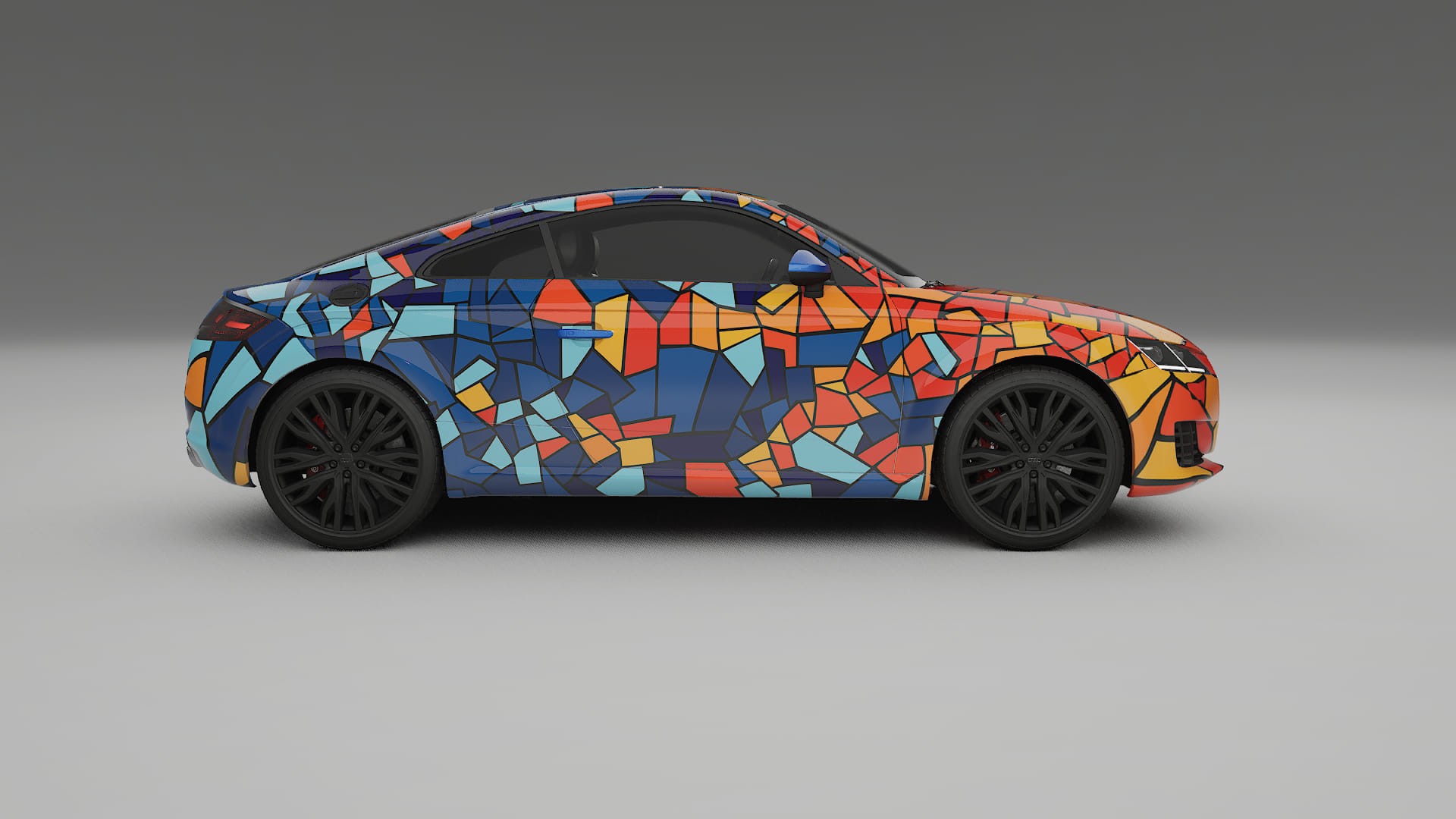 Audi TT Coupe 8S prefacelift pre-LCI BARCELONA – Designet Wrap PPF-sæt i printbart polyurethanfilm