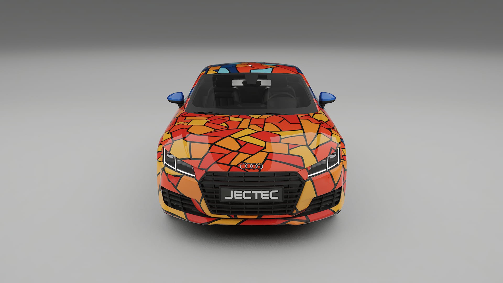 Audi TT Coupe 8S prefacelift pre-LCI BARCELONA – Designet Wrap PPF-sæt i printbart polyurethanfilm