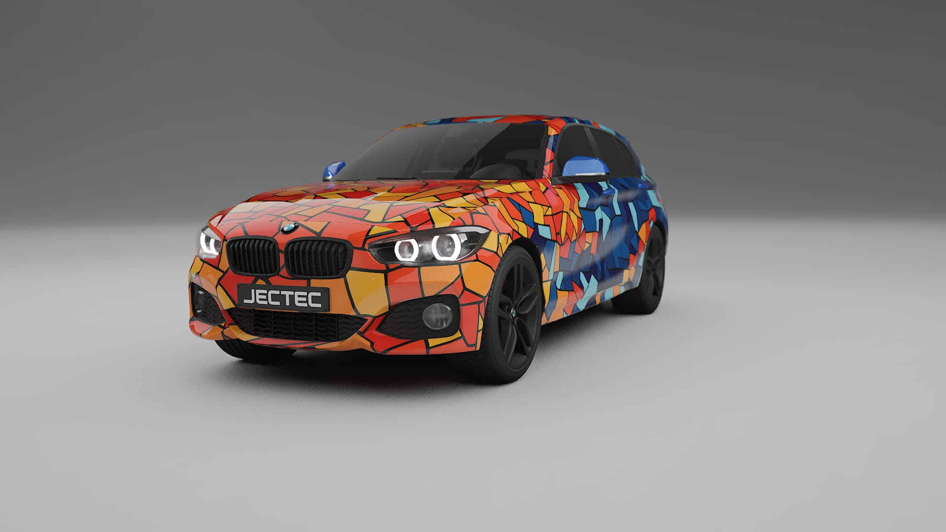 BMW 1 F20 facelift LCI BARCELONA – Designet Wrap PPF-sæt i printbart polyurethanfilm