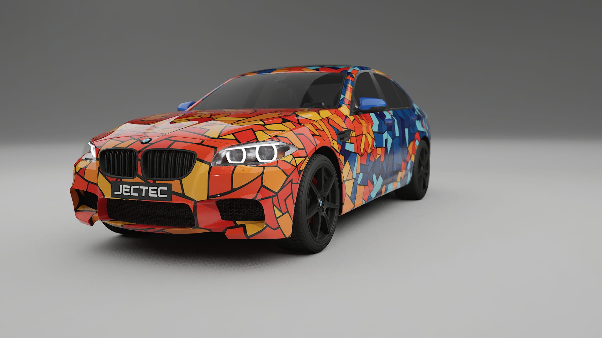 BMW M5 F10 BARCELONA – Designet Wrap PPF-sæt i printbart polyurethanfilm