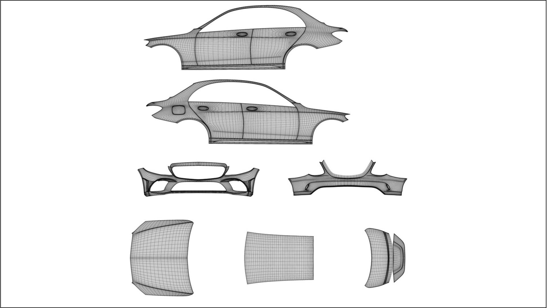 Mercedes C-class W205 AMG sedan BARCELONA Designed Wrap PPF Kit – Printable Polyurethane Film 2