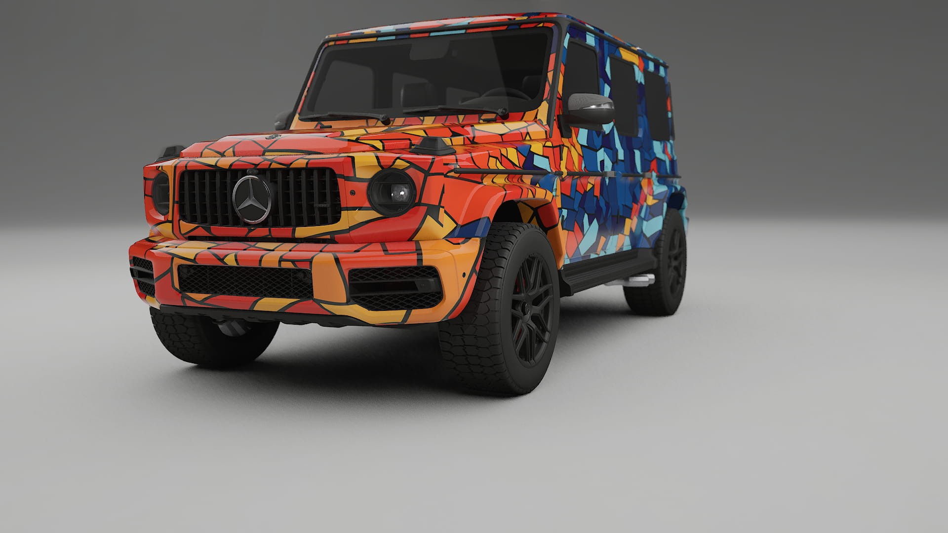 Mercedes G63 AMG W463A BARCELONA – Designet Wrap PPF-sæt i printbart polyurethanfilm