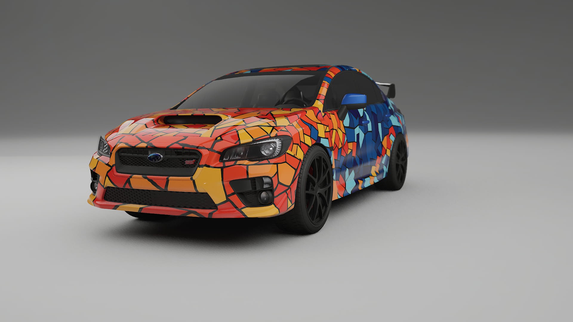 Subaru Impreza WRX Sti VA prefacelift pre-LCI BARCELONA Designed Wrap PPF Kit – Printable Polyurethane Film