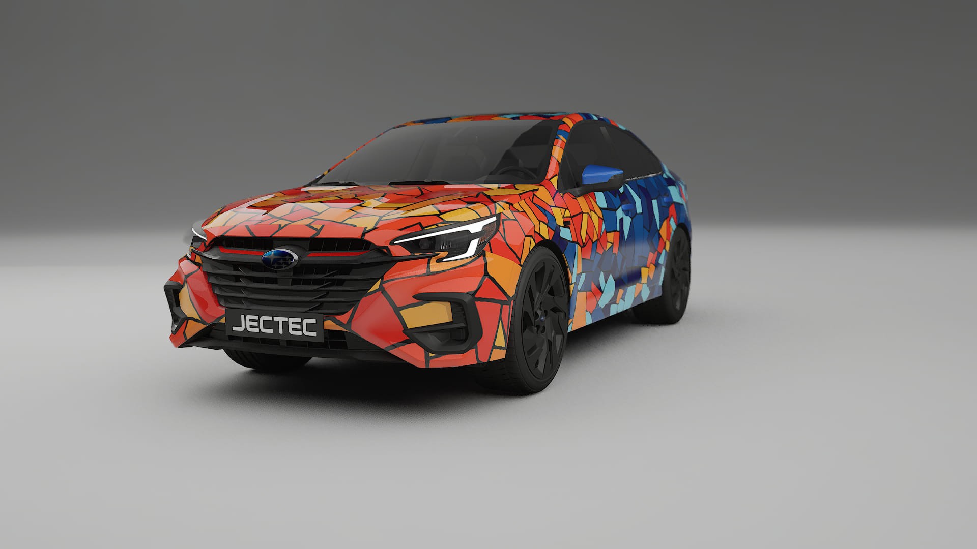 Subaru Legacy BW BARCELONA – Designet Wrap PPF-sæt i printbart polyurethanfilm
