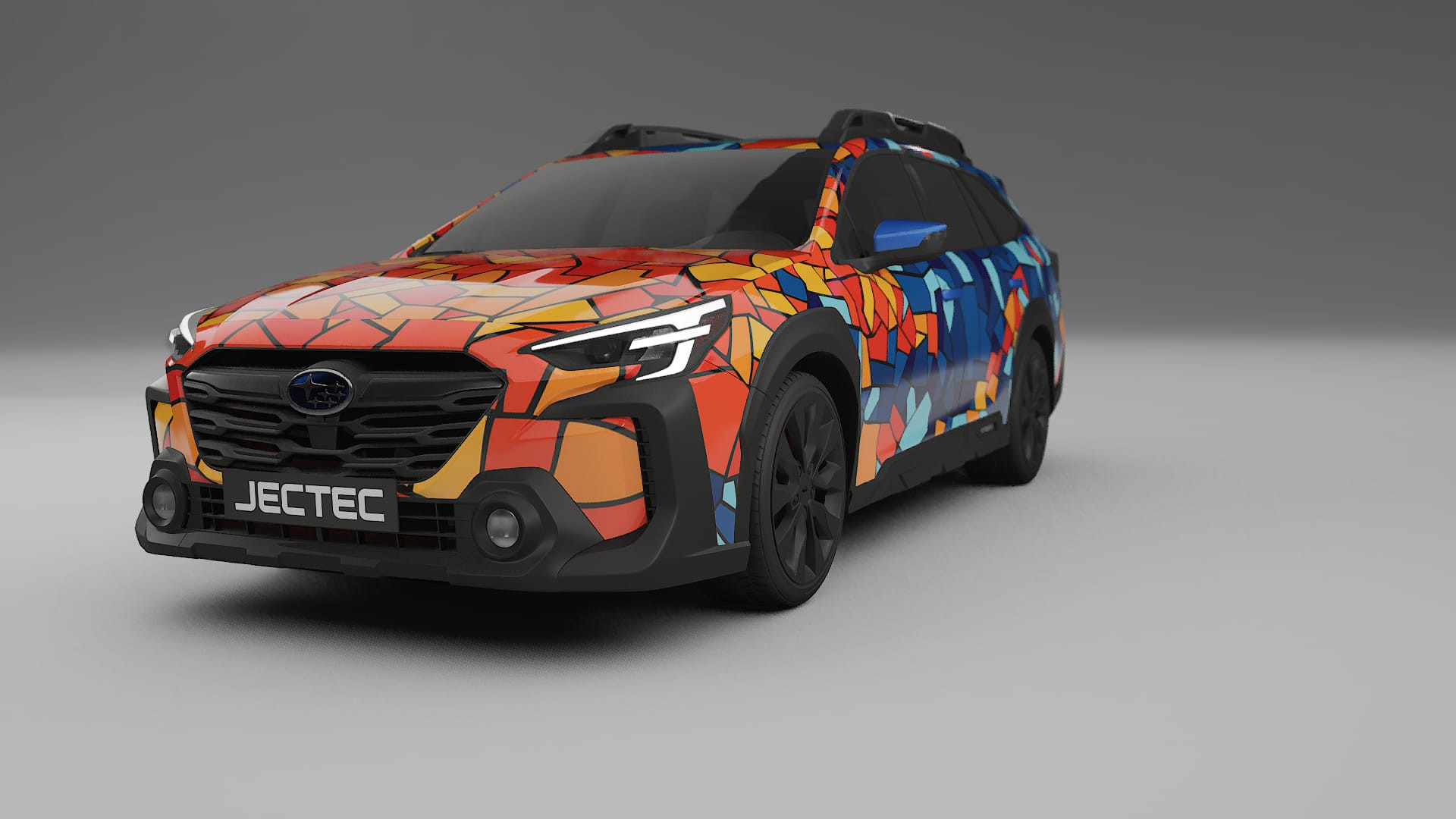 Subaru Outback VI BS prefacelift pre-LCI BARCELONA – Designet Wrap PPF-sæt i printbart polyurethanfilm