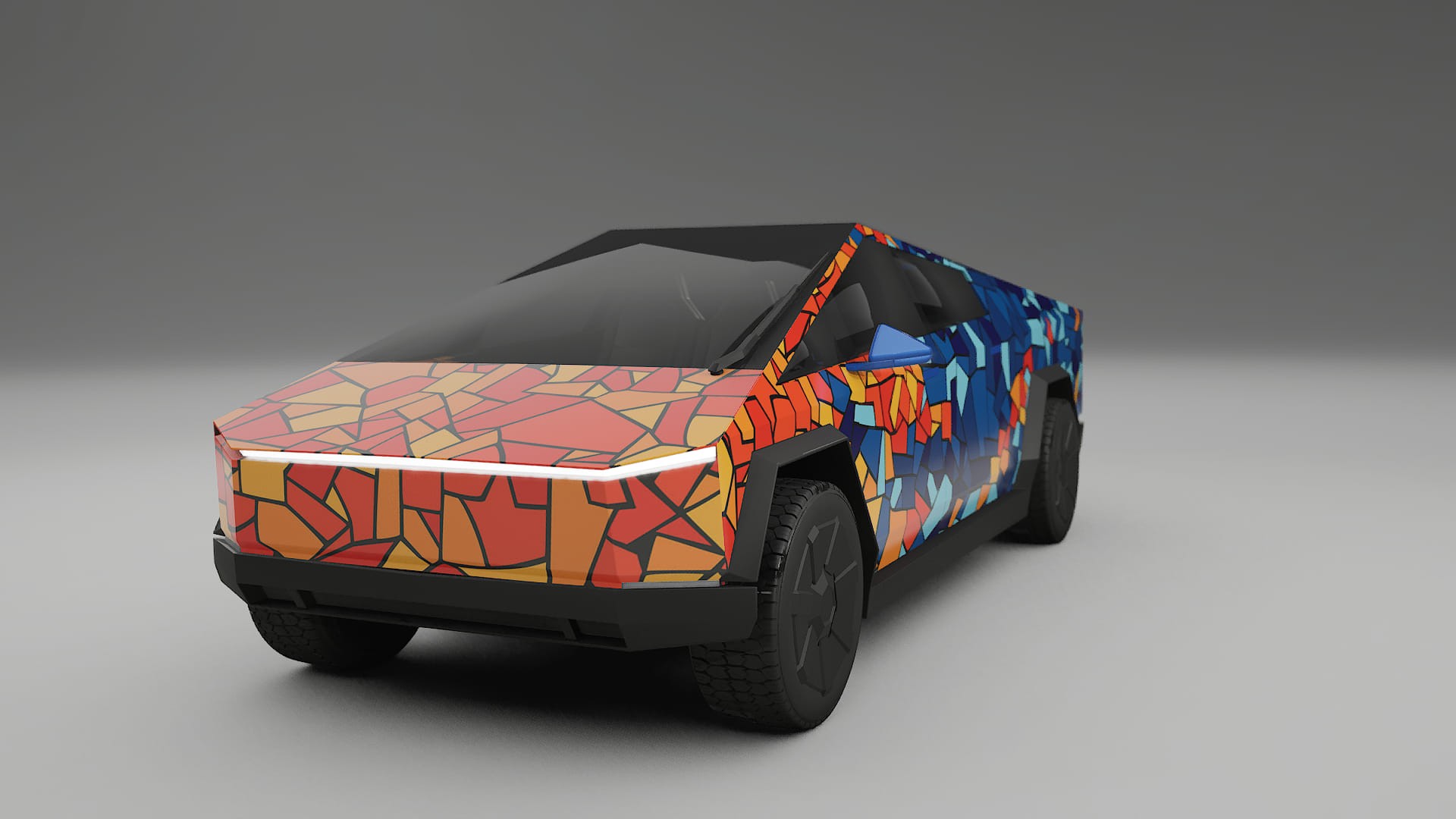 Tesla Cybertruck BARCELONA – Designet Wrap PPF-sæt i printbart polyurethanfilm
