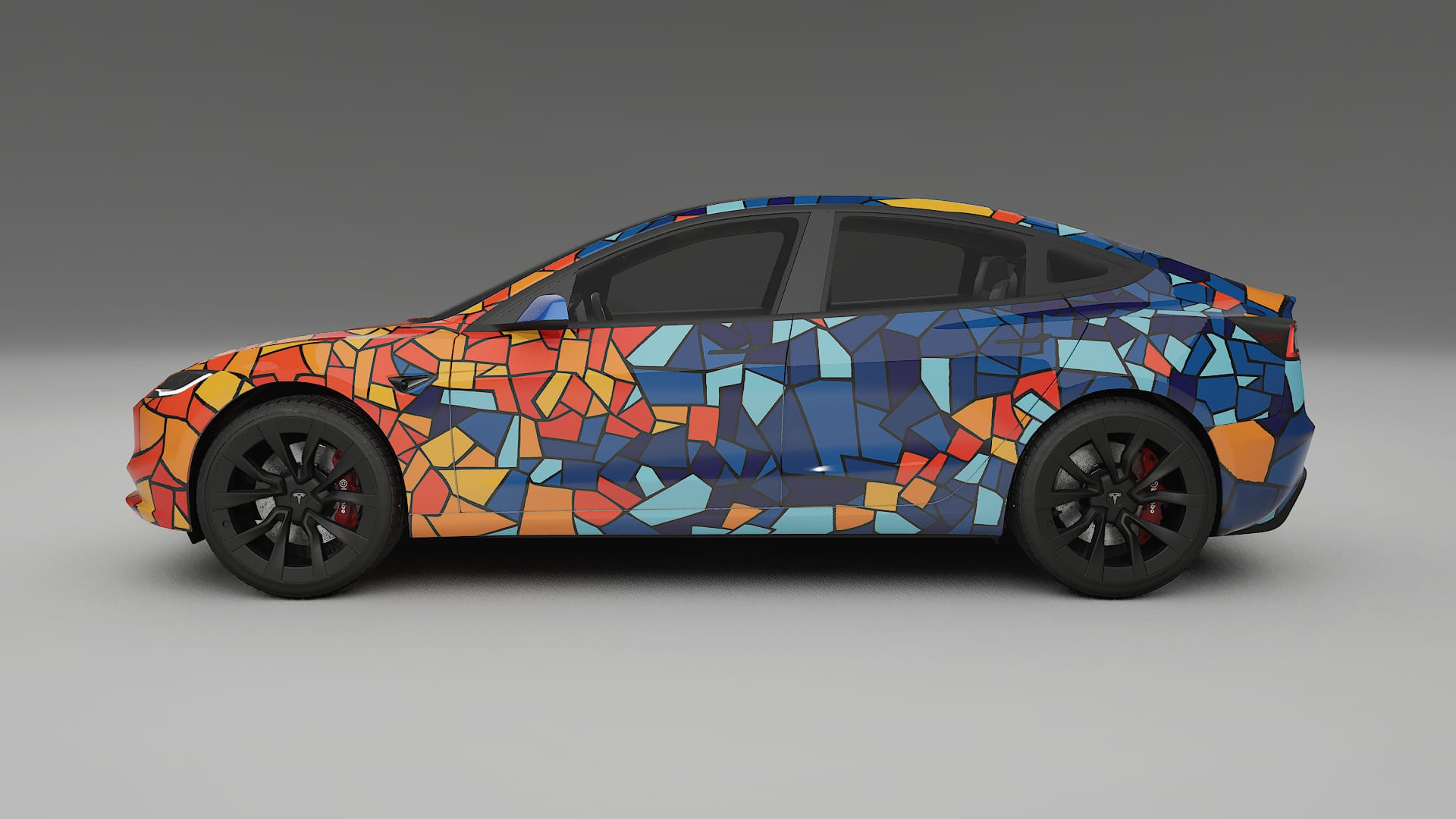Tesla Model 3 Highland BARCELONA – Designet Wrap PPF-sæt i printbart polyurethanfilm