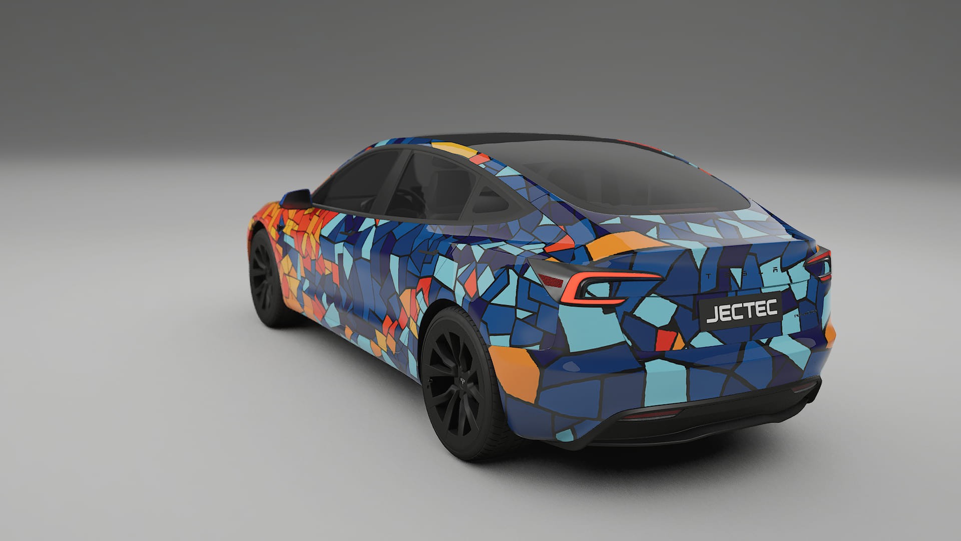 Tesla Model 3 Highland BARCELONA – Designet Wrap PPF-sæt i printbart polyurethanfilm