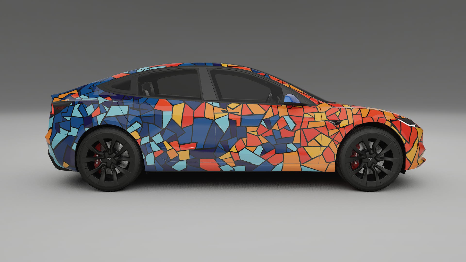 Tesla Model 3 Highland BARCELONA – Designet Wrap PPF-sæt i printbart polyurethanfilm