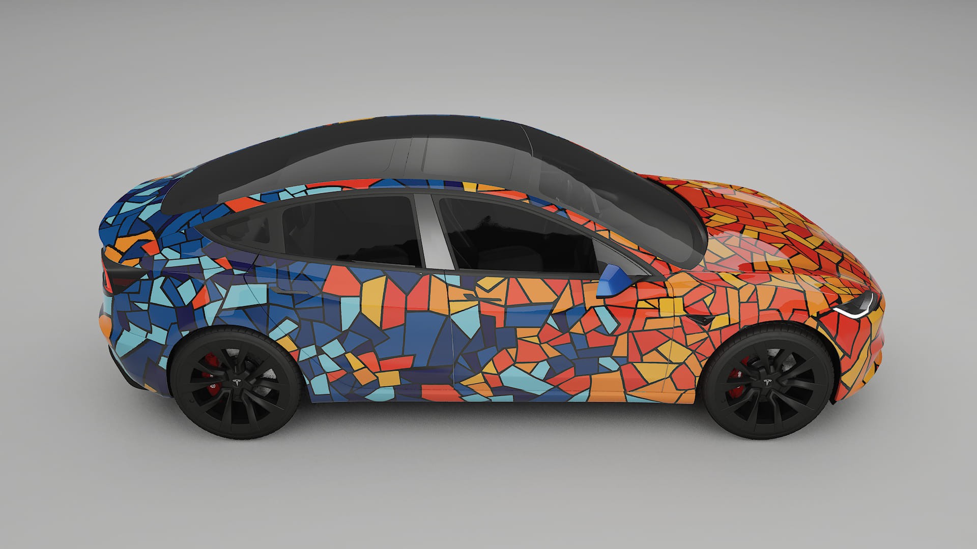 Tesla Model 3 Highland BARCELONA – Designet Wrap PPF-sæt i printbart polyurethanfilm