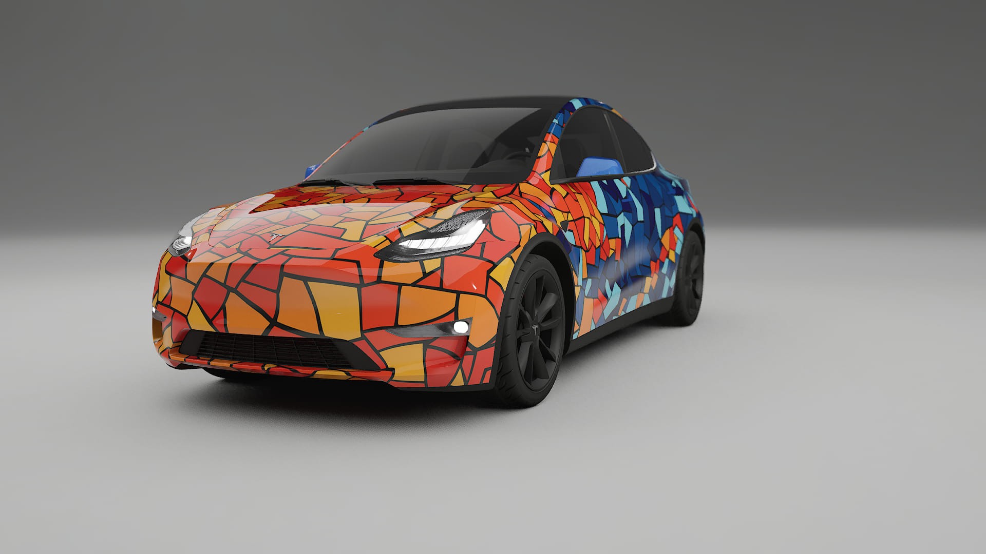 Tesla Model Y BARCELONA – Designet Wrap PPF-sæt i printbart polyurethanfilm