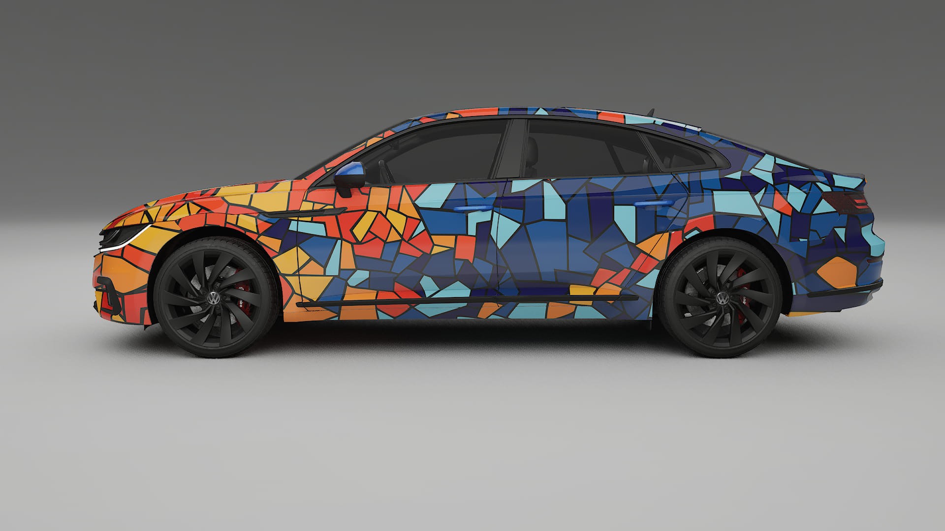 VW Arteon R 3H prefacelift pre-LCI BARCELONA – Designet Wrap PPF-sæt i printbart polyurethanfilm