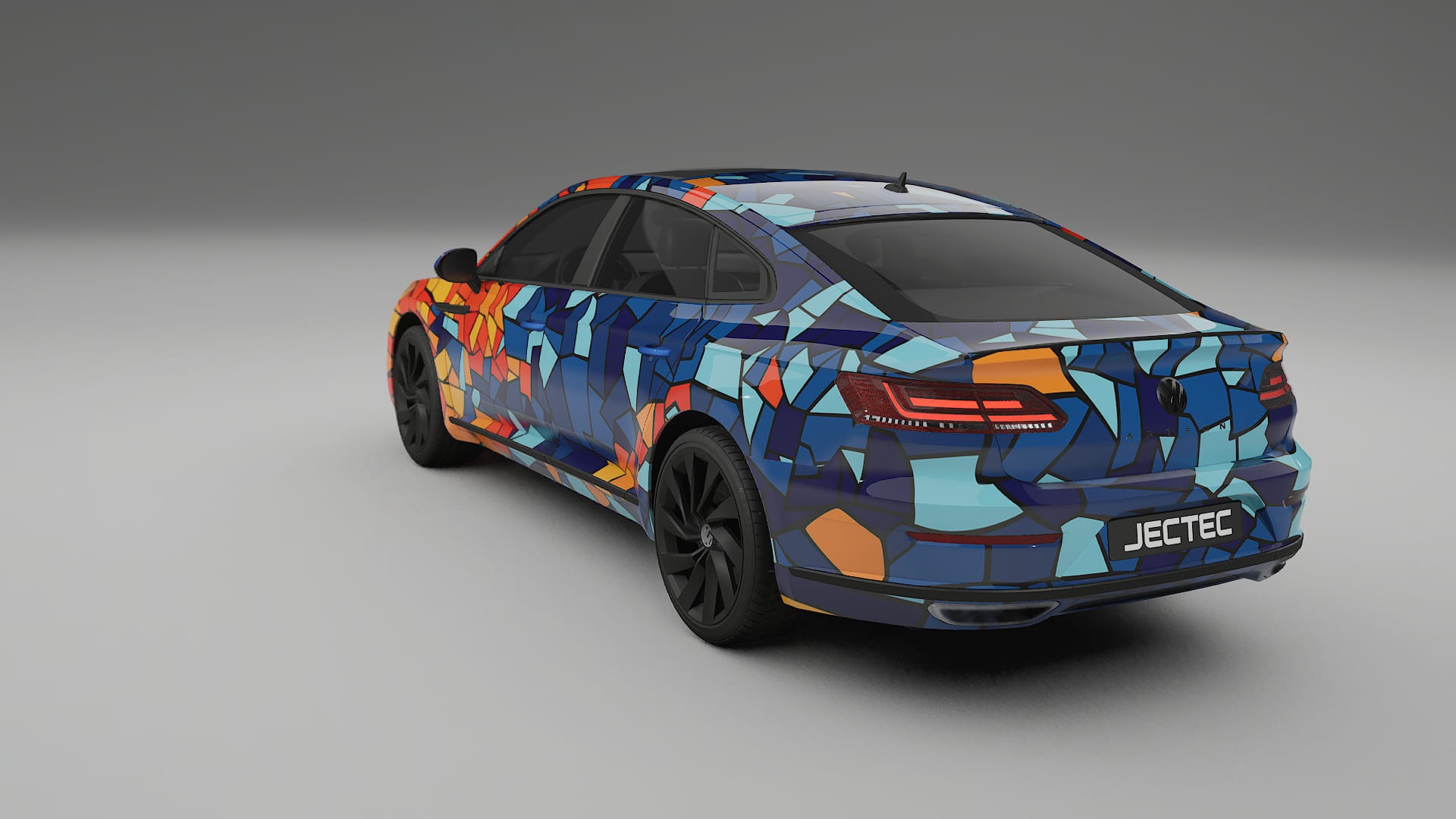 VW Arteon R 3H prefacelift pre-LCI BARCELONA – Designet Wrap PPF-sæt i printbart polyurethanfilm