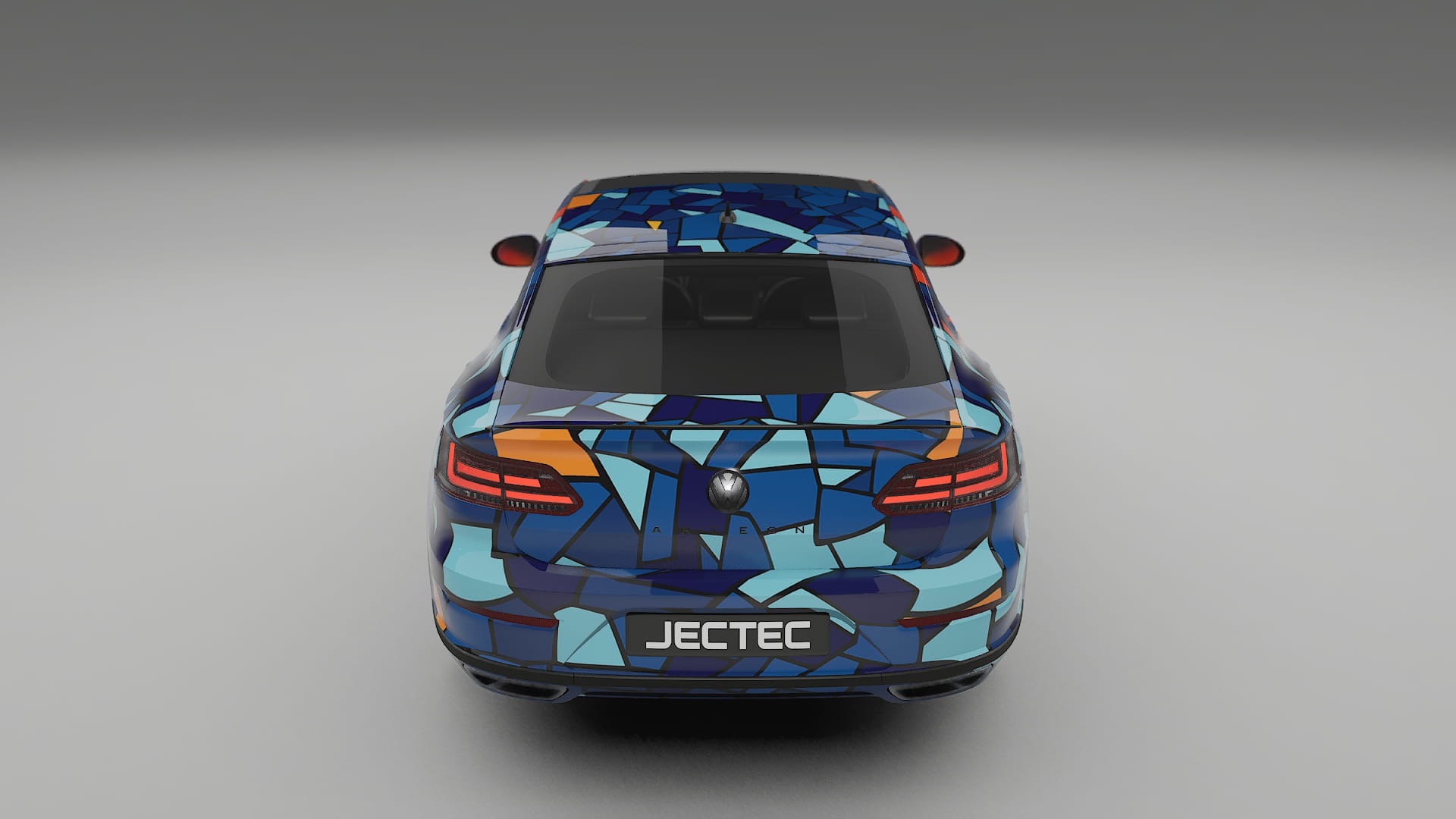 VW Arteon R 3H prefacelift pre-LCI BARCELONA – Designet Wrap PPF-sæt i printbart polyurethanfilm