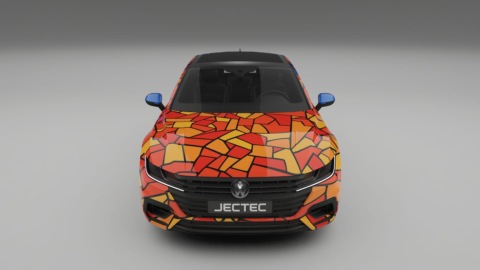 VW Arteon R 3H prefacelift pre-LCI BARCELONA – Designet Wrap PPF-sæt i printbart polyurethanfilm